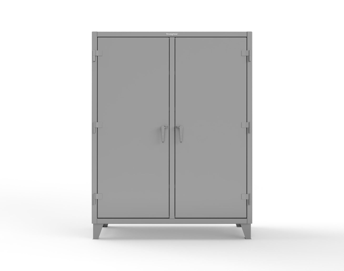 Extreme Duty 12 GA Double Shift Cabinet with 10 Drawers, 6 Shelves - 60 In. W x 24 In. D x 78 In. H - 56-DS-246-10DB-7037
