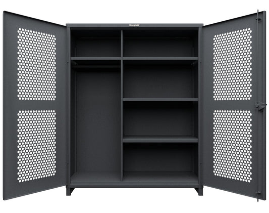 Extreme Duty 12 GA Cabinet with Ventilated (Hex) Doors - 60 In. W x 24 In. D x 78 In. H