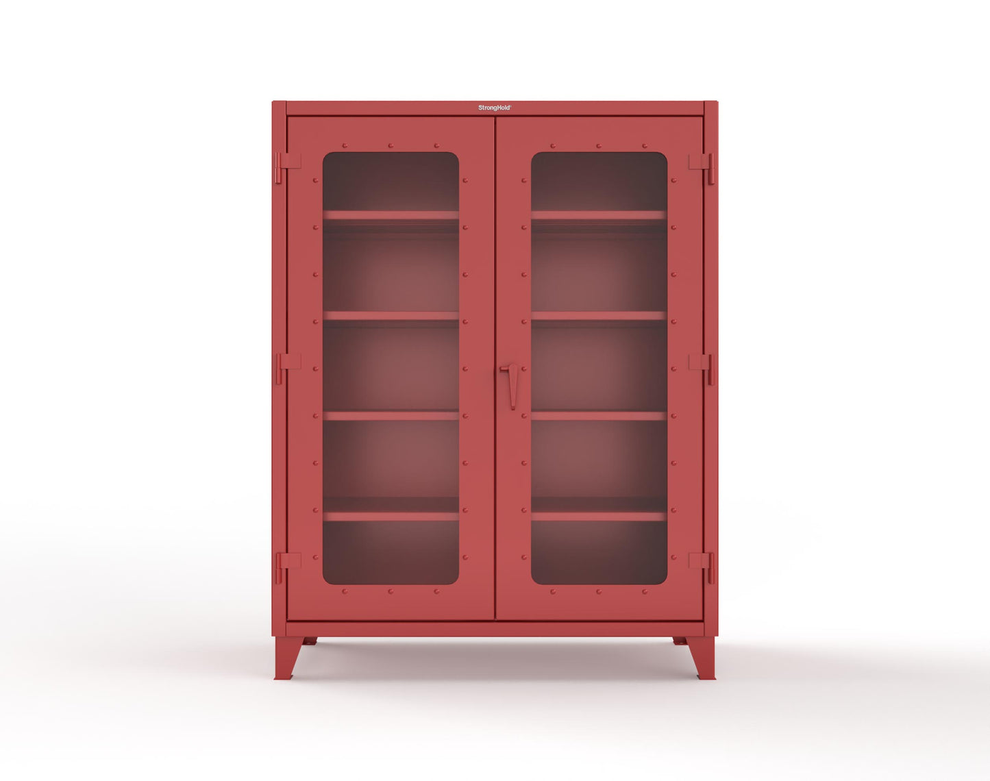 Extreme Duty 12 GA Clearview Cabinet with 4 Shelves - 60 In. W x 24 In. D x 78 In. H - 56-LD-244-3001