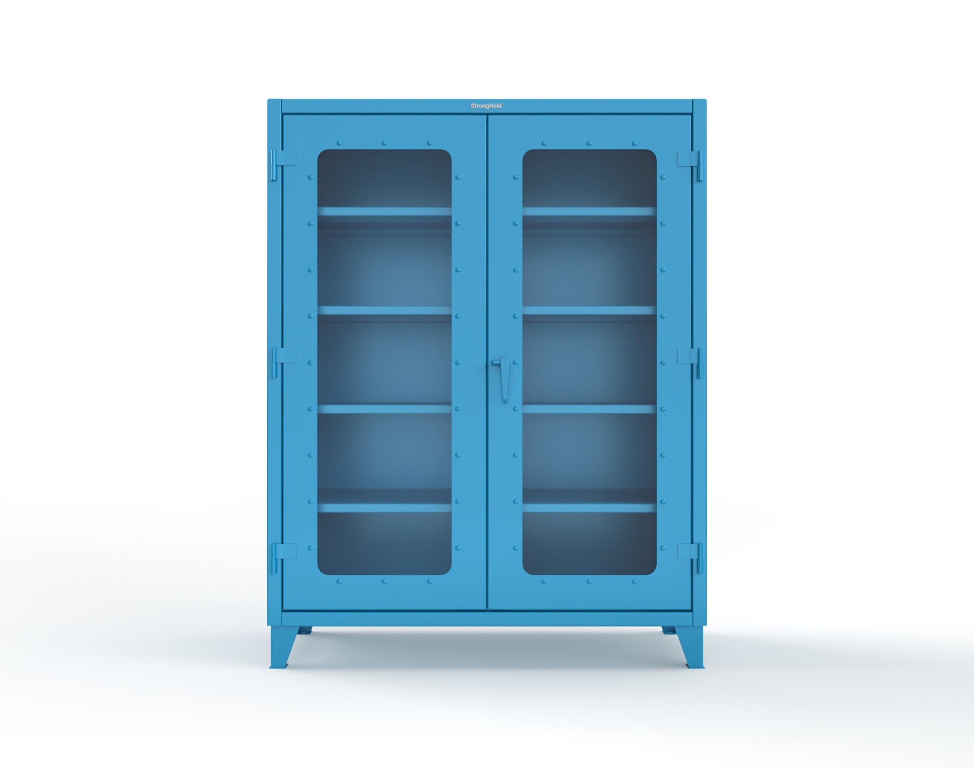 Extreme Duty 12 GA Clearview Cabinet with 4 Shelves - 60 In. W x 24 In. D x 78 In. H - 56-LD-244-5012