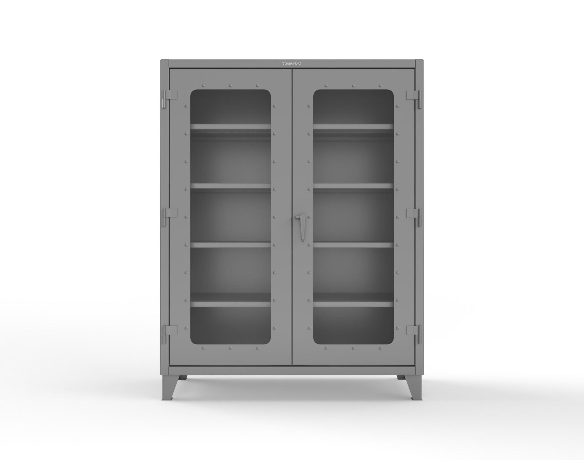 Extreme Duty 12 GA Clearview Cabinet with 4 Shelves - 60 In. W x 24 In. D x 78 In. H - 56-LD-244-7037