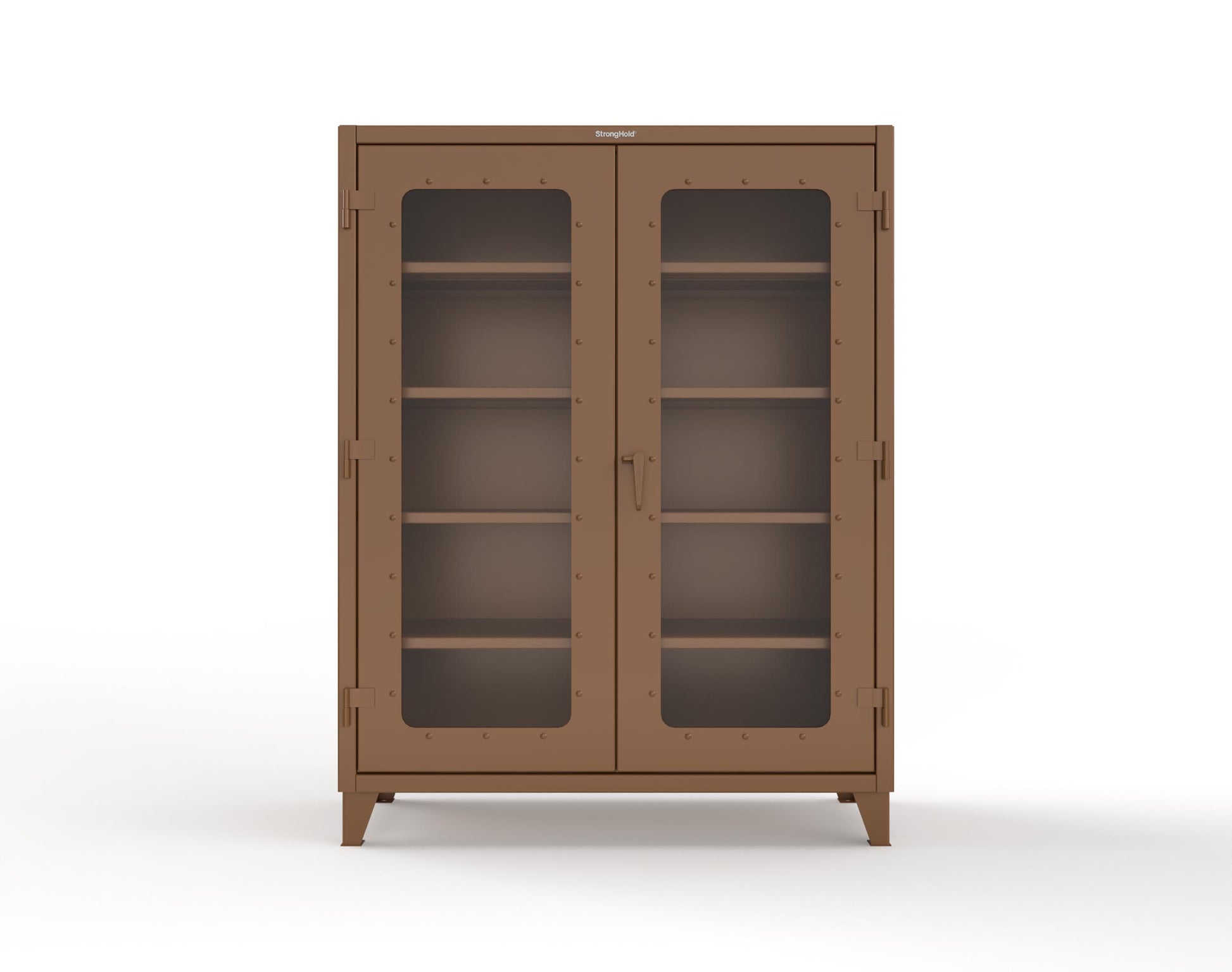 Extreme Duty 12 GA Clearview Cabinet with 4 Shelves - 60 In. W x 24 In. D x 78 In. H - 56-LD-244-8008