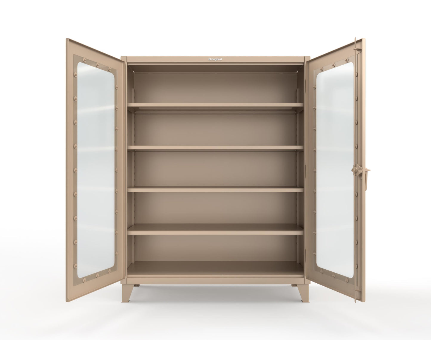 Extreme Duty 12 GA Clearview Cabinet with 4 Shelves - 60 In. W x 24 In. D x 78 In. H - 56-LD-244-1019