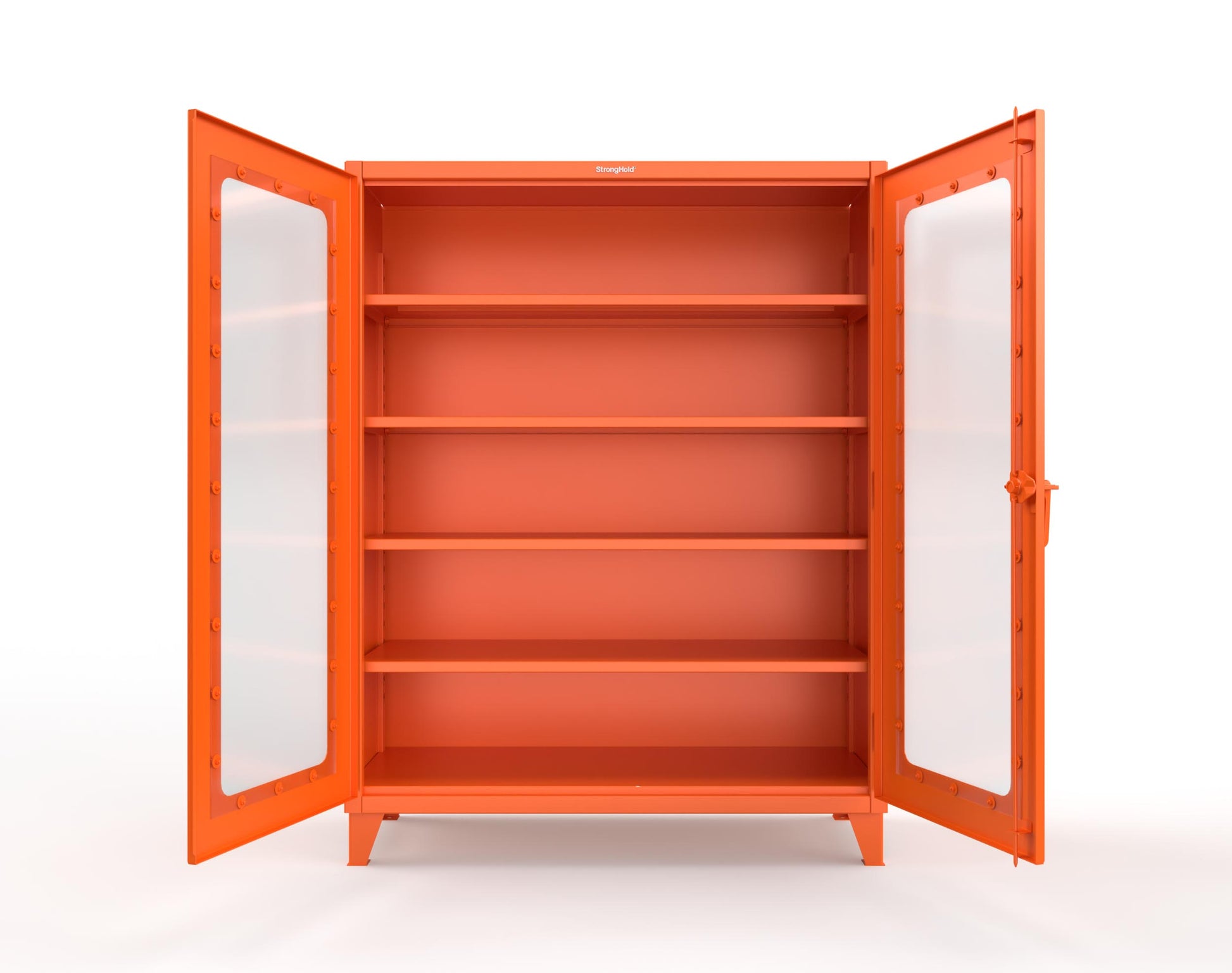 Extreme Duty 12 GA Clearview Cabinet with 4 Shelves - 60 In. W x 24 In. D x 78 In. H - 56-LD-244-2009