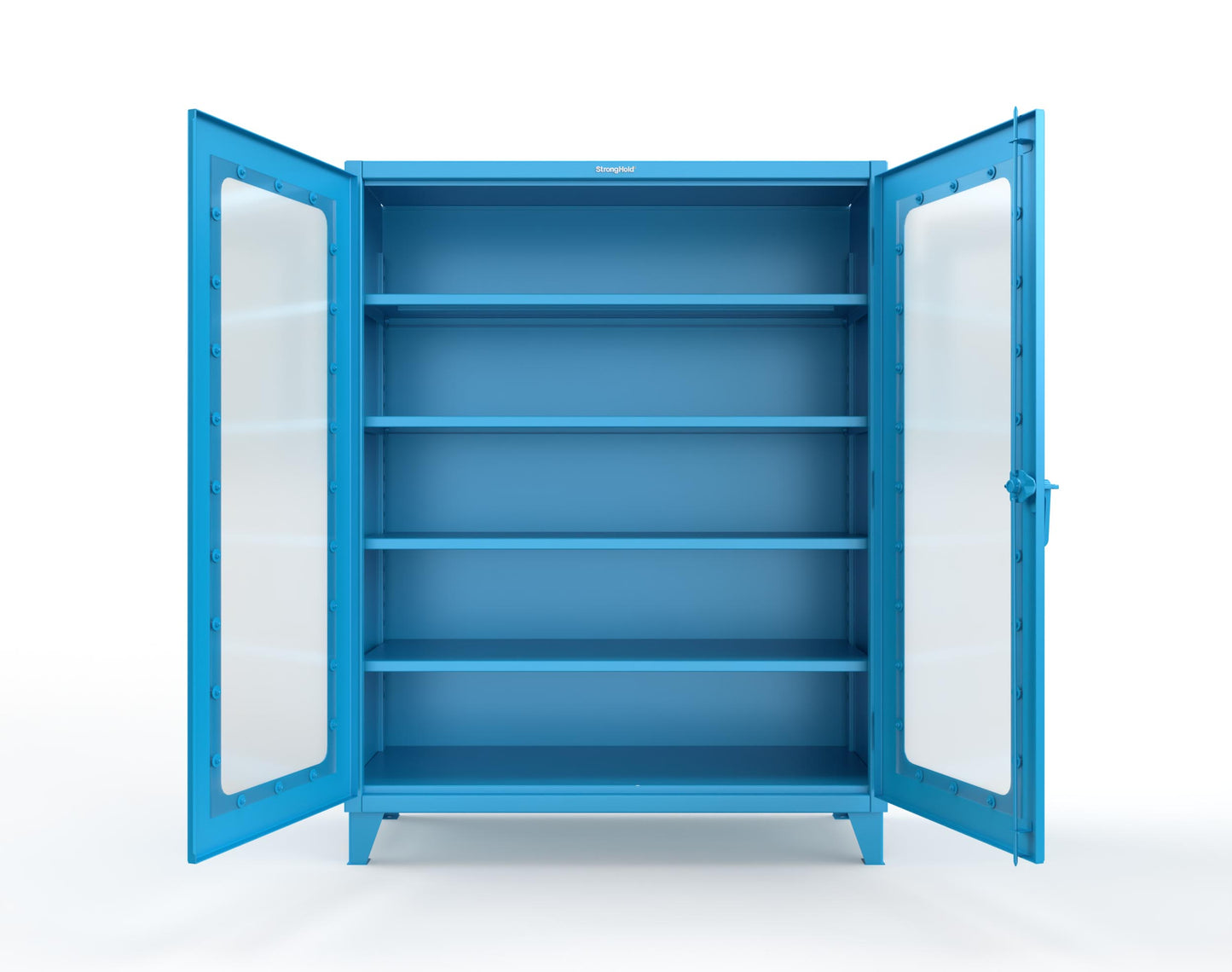 Extreme Duty 12 GA Clearview Cabinet with 4 Shelves - 60 In. W x 24 In. D x 78 In. H - 56-LD-244-5012