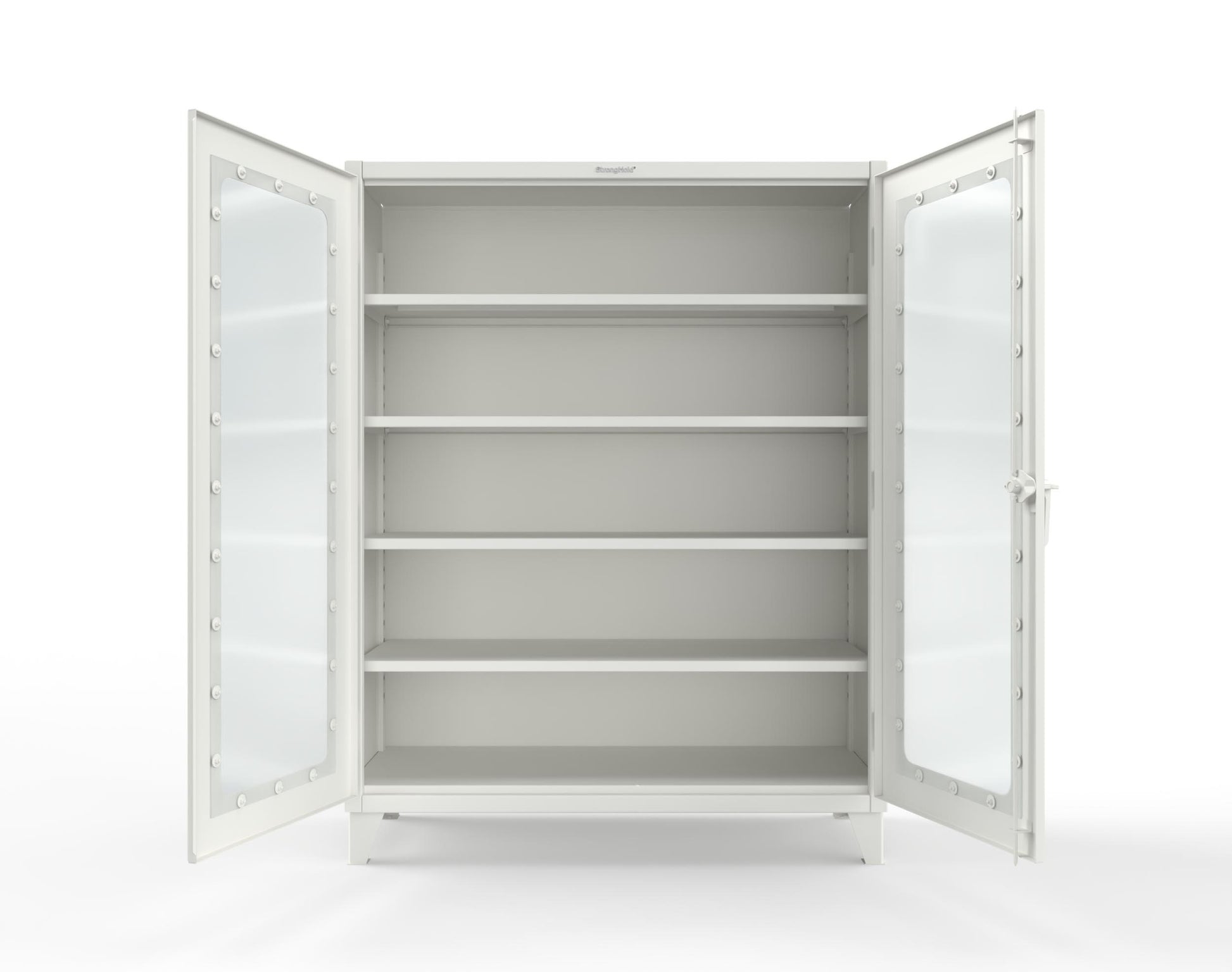 Extreme Duty 12 GA Clearview Cabinet with 4 Shelves - 60 In. W x 24 In. D x 78 In. H - 56-LD-244-9003