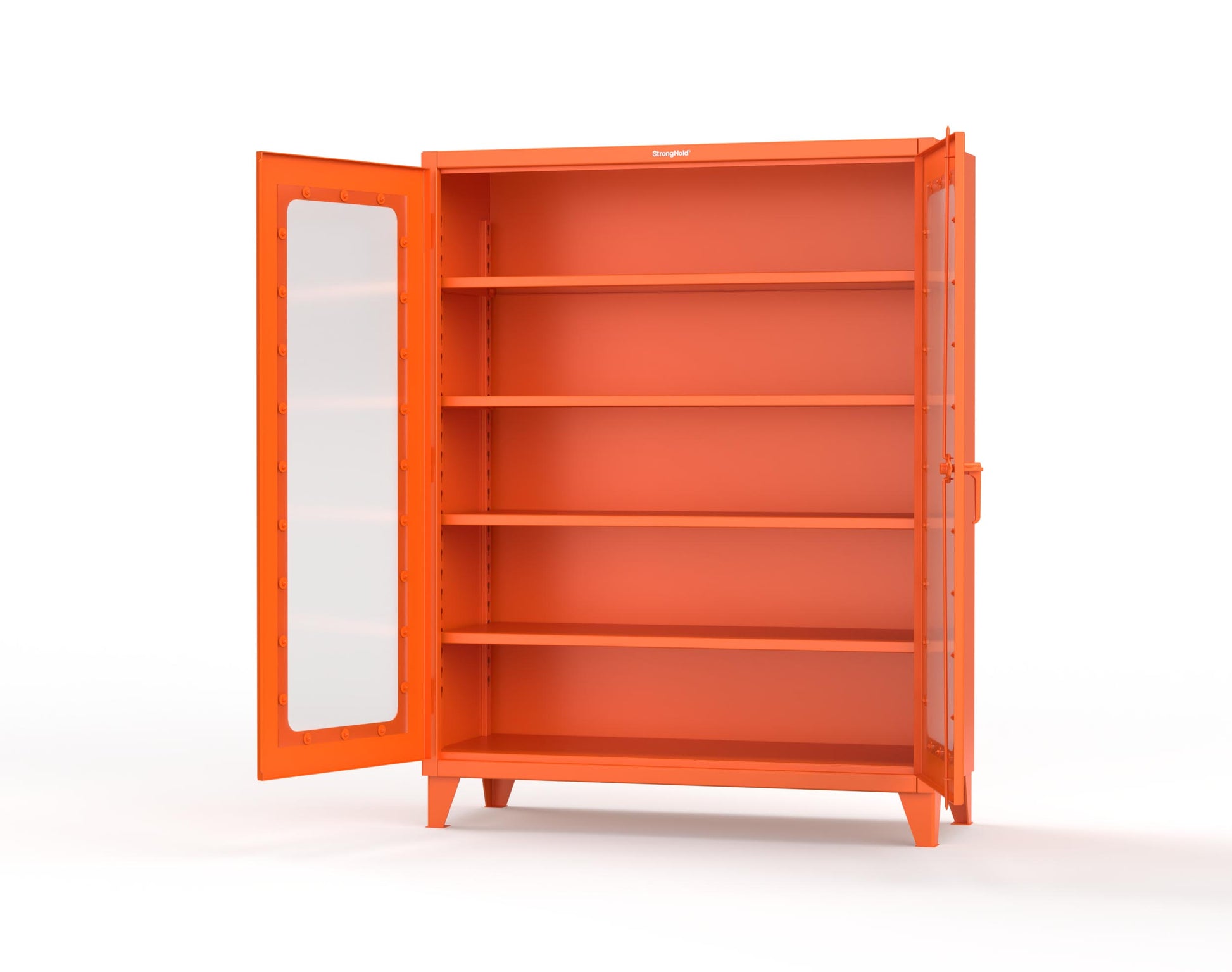 Extreme Duty 12 GA Clearview Cabinet with 4 Shelves - 60 In. W x 24 In. D x 78 In. H - 56-LD-244-2009