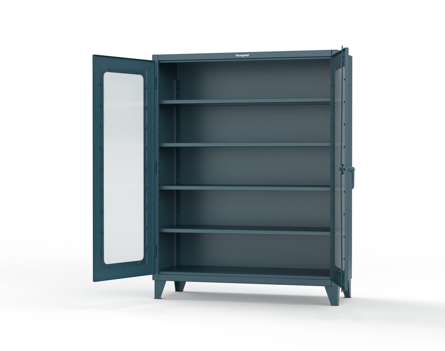 Extreme Duty 12 GA Clearview Cabinet with 4 Shelves - 60 In. W x 24 In. D x 78 In. H - 56-LD-244-5001