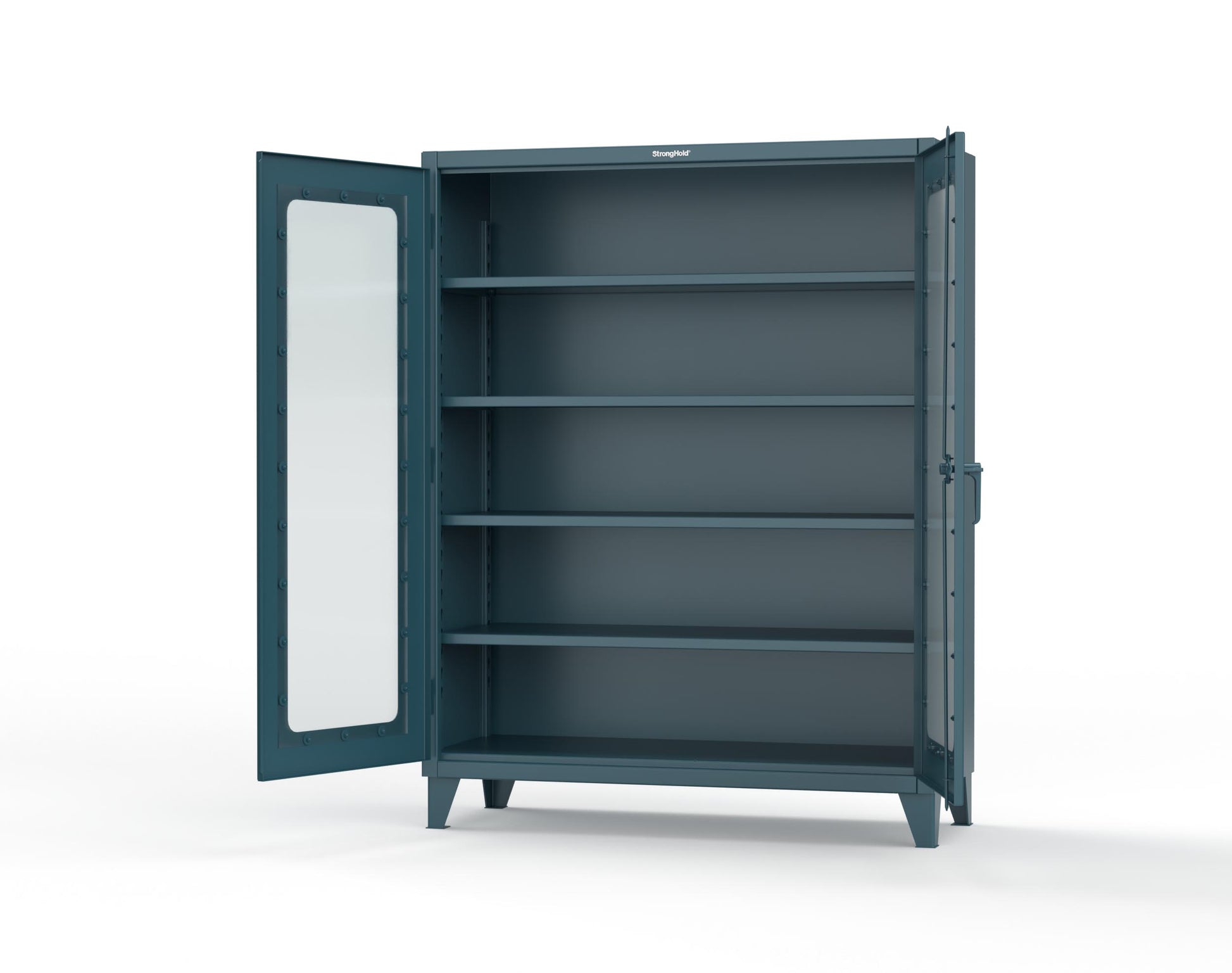 Extreme Duty 12 GA Clearview Cabinet with 4 Shelves - 60 In. W x 24 In. D x 78 In. H - 56-LD-244-5001