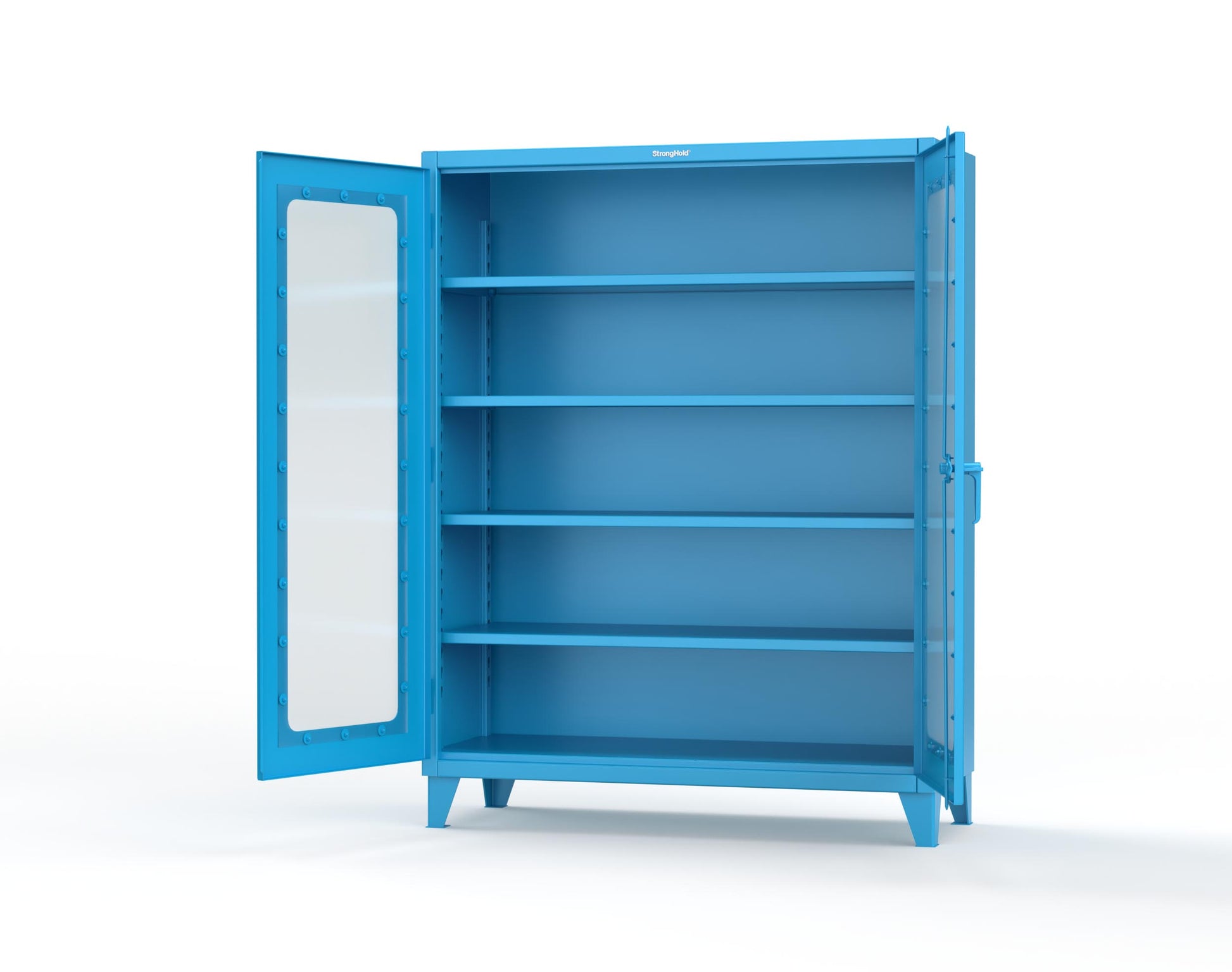 Extreme Duty 12 GA Clearview Cabinet with 4 Shelves - 60 In. W x 24 In. D x 78 In. H - 56-LD-244-5012