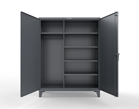 Extreme Duty 12 GA Uniform Cabinet with 5 Shelves - 60 In. W x 24 In. D x 66 In. H - 56-W-245-7024