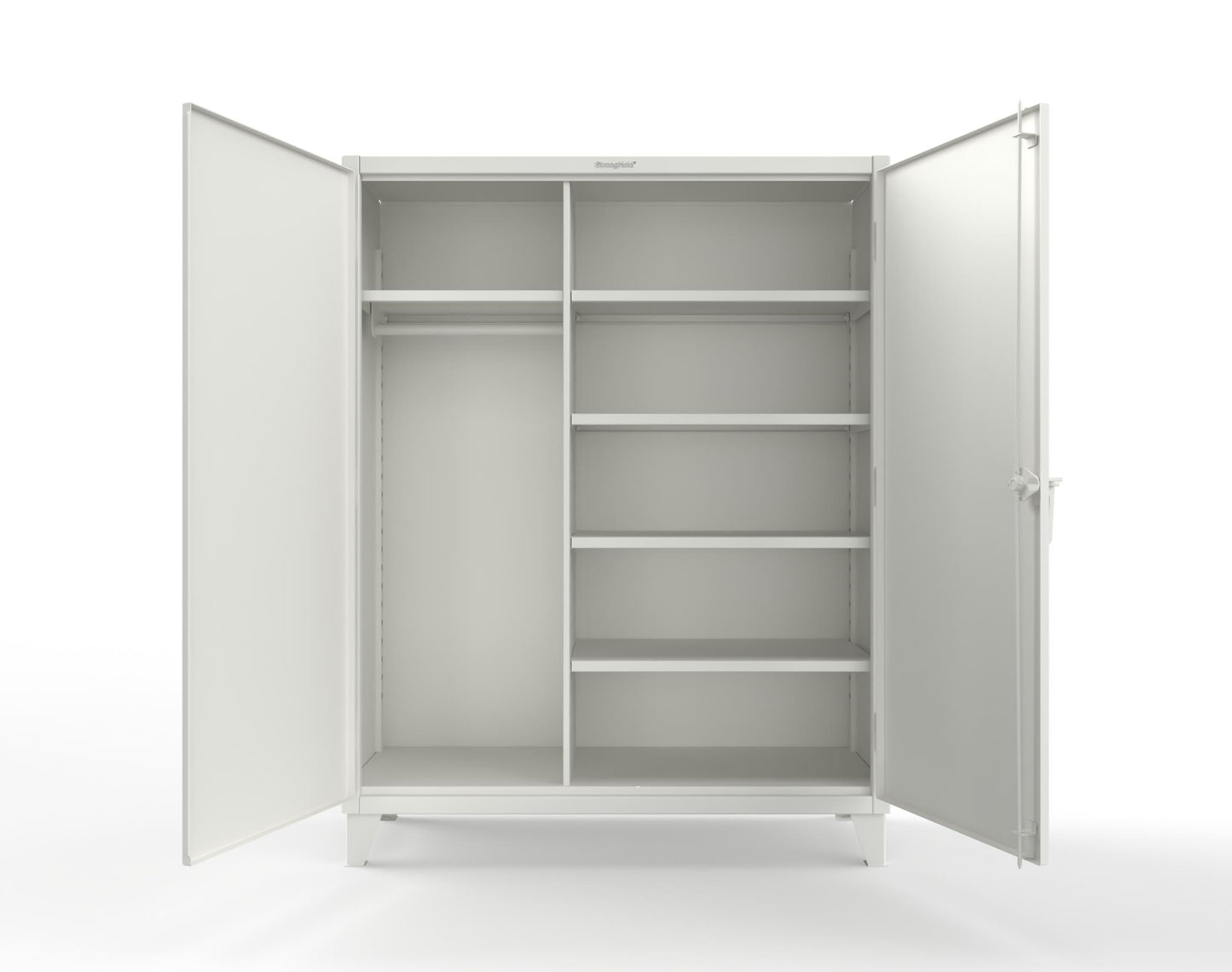 Extreme Duty 12 GA Uniform Cabinet with 5 Shelves - 60 In. W x 24 In. D x 66 In. H - 56-W-245-9003