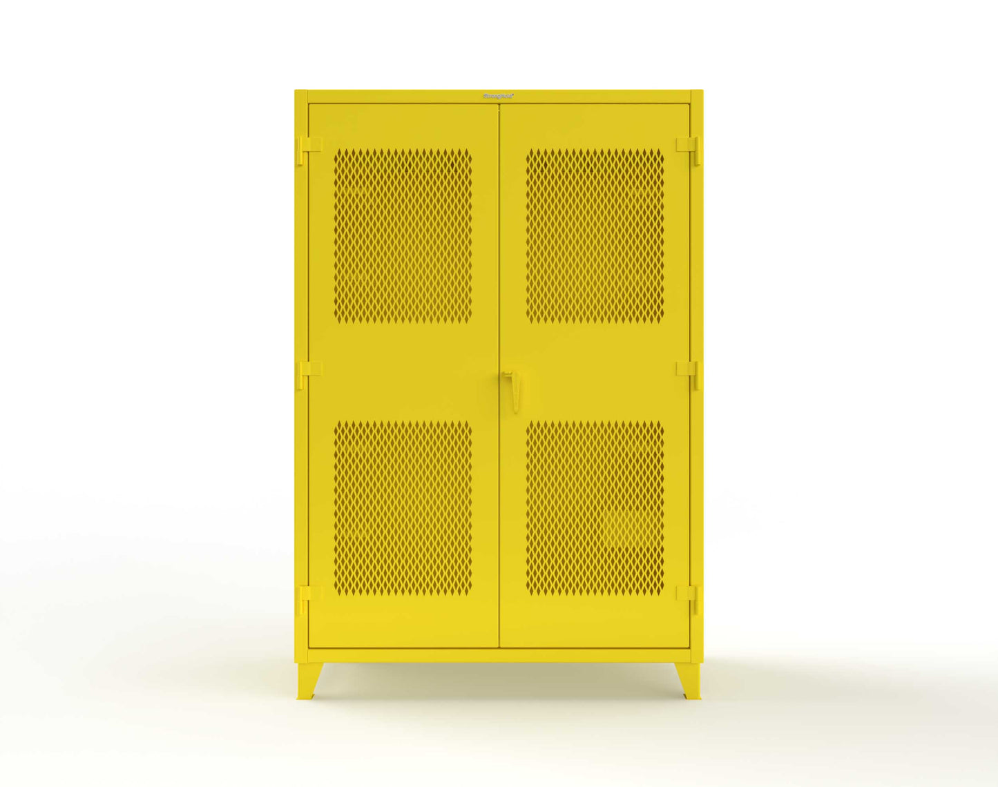 Extreme Duty 12 GA Rigging Cabinet with Ventilated Doors with Short & Long Hangers - 60 in. W x 24 in. D x 90 in. H - 57-VBS-240-23H-1021