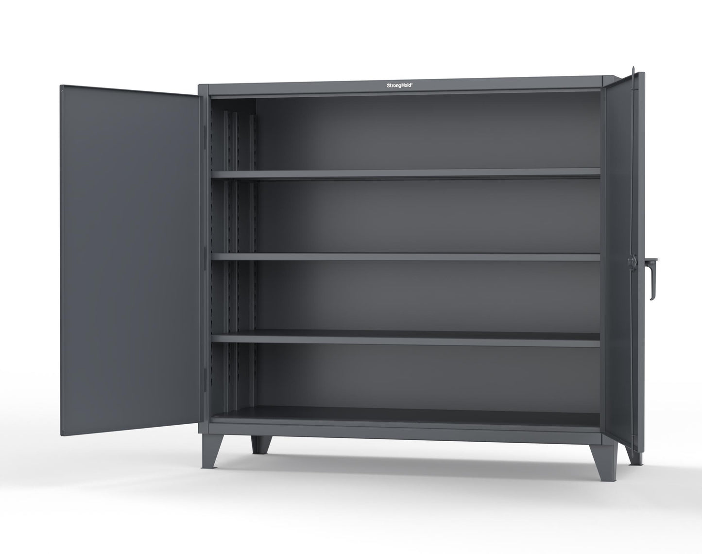 Extreme Duty 12 GA Cabinet with 3 Deep Shelves - 72 In. W x 30 In. D x 66 In. H - 65-303-7024