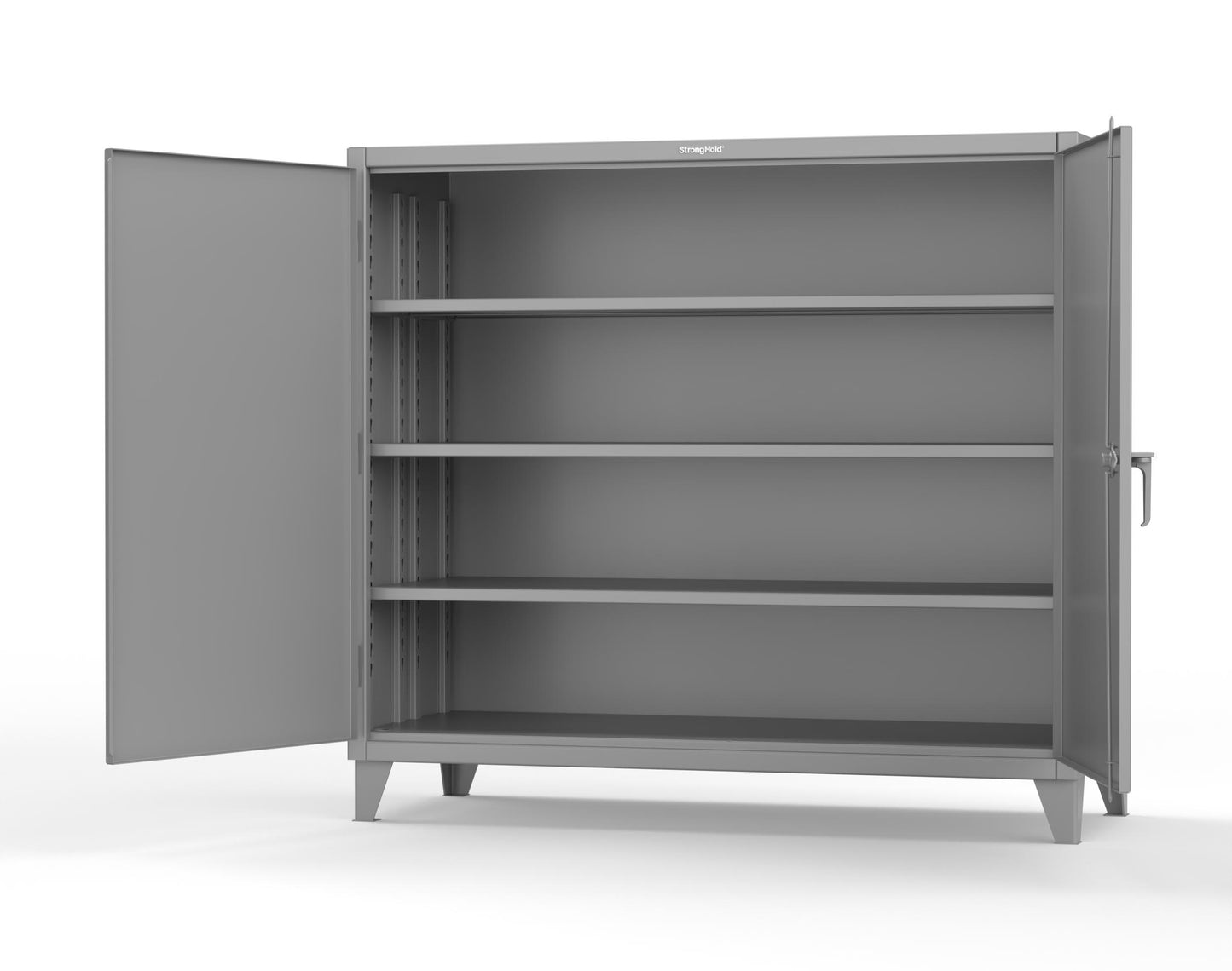 Extreme Duty 12 GA Cabinet with 3 Deep Shelves - 72 In. W x 30 In. D x 66 In. H - 65-303-7037