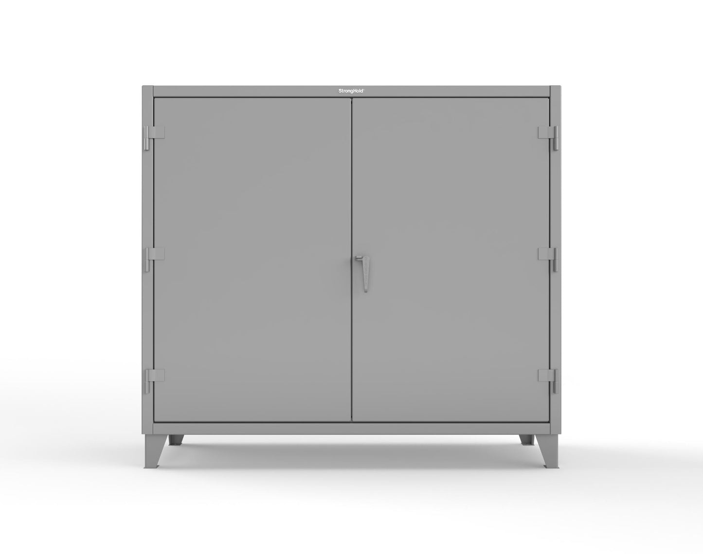 Extreme Duty 12 GA Janitorial Cabinet with 3 Shelves - 72 In. W x 24 In. D x 66 In. H - 65-BC-243-7037