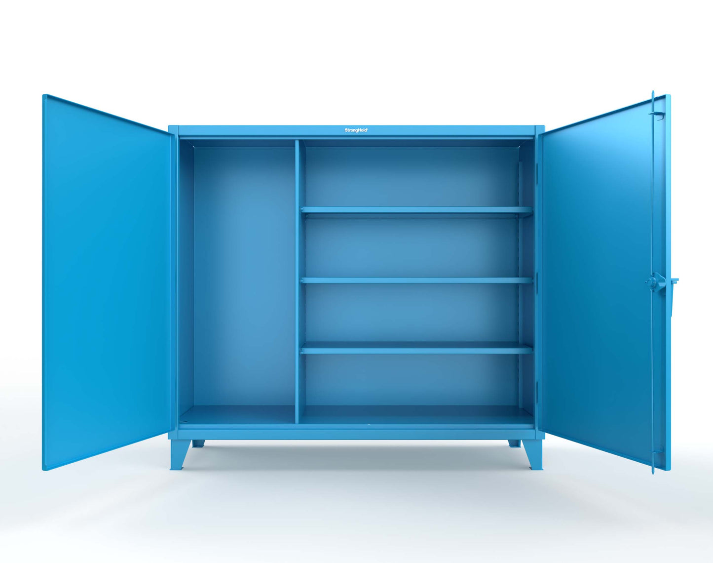 Extreme Duty 12 GA Janitorial Cabinet with 3 Shelves - 72 In. W x 24 In. D x 66 In. H - 65-BC-243-5012