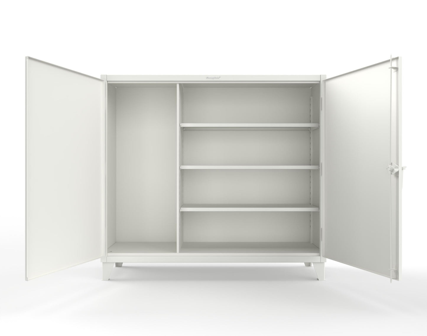 Extreme Duty 12 GA Janitorial Cabinet with 3 Shelves - 72 In. W x 24 In. D x 66 In. H - 65-BC-243-9003