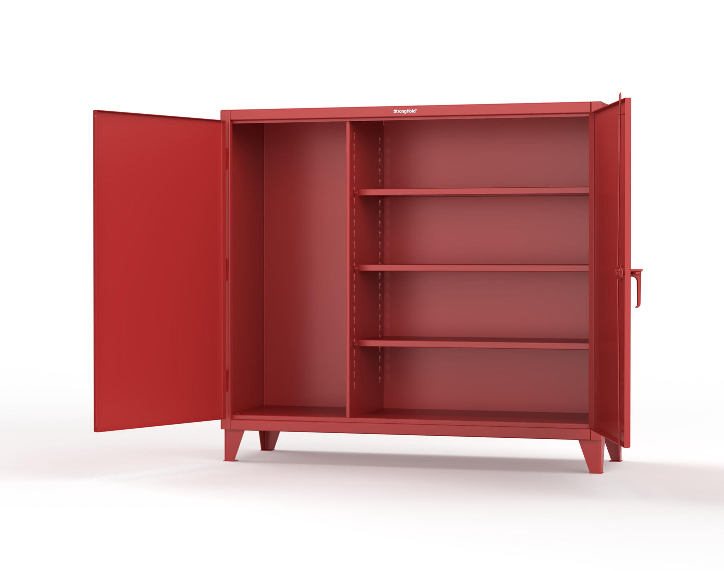 Extreme Duty 12 GA Janitorial Cabinet with 3 Shelves - 72 In. W x 24 In. D x 66 In. H - 65-BC-243-3001