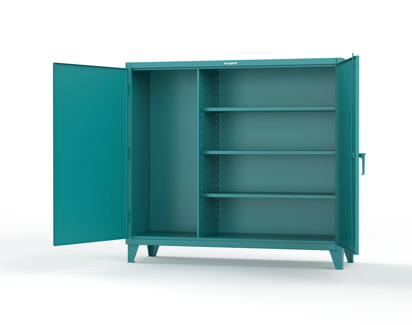 Extreme Duty 12 GA Janitorial Cabinet with 3 Shelves - 72 In. W x 24 In. D x 66 In. H - 65-BC-243-5021