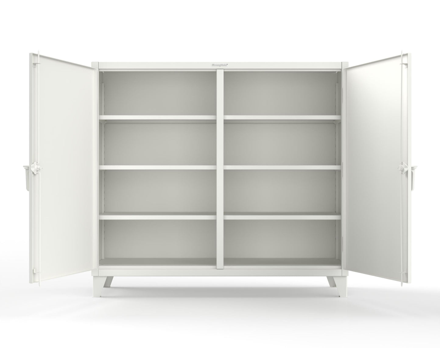 Extreme Duty 12 GA Double Shift Cabinet with 6 Shelves - 72 In. W x 24 In. D x 66 In. H - 65-DS-246-9003