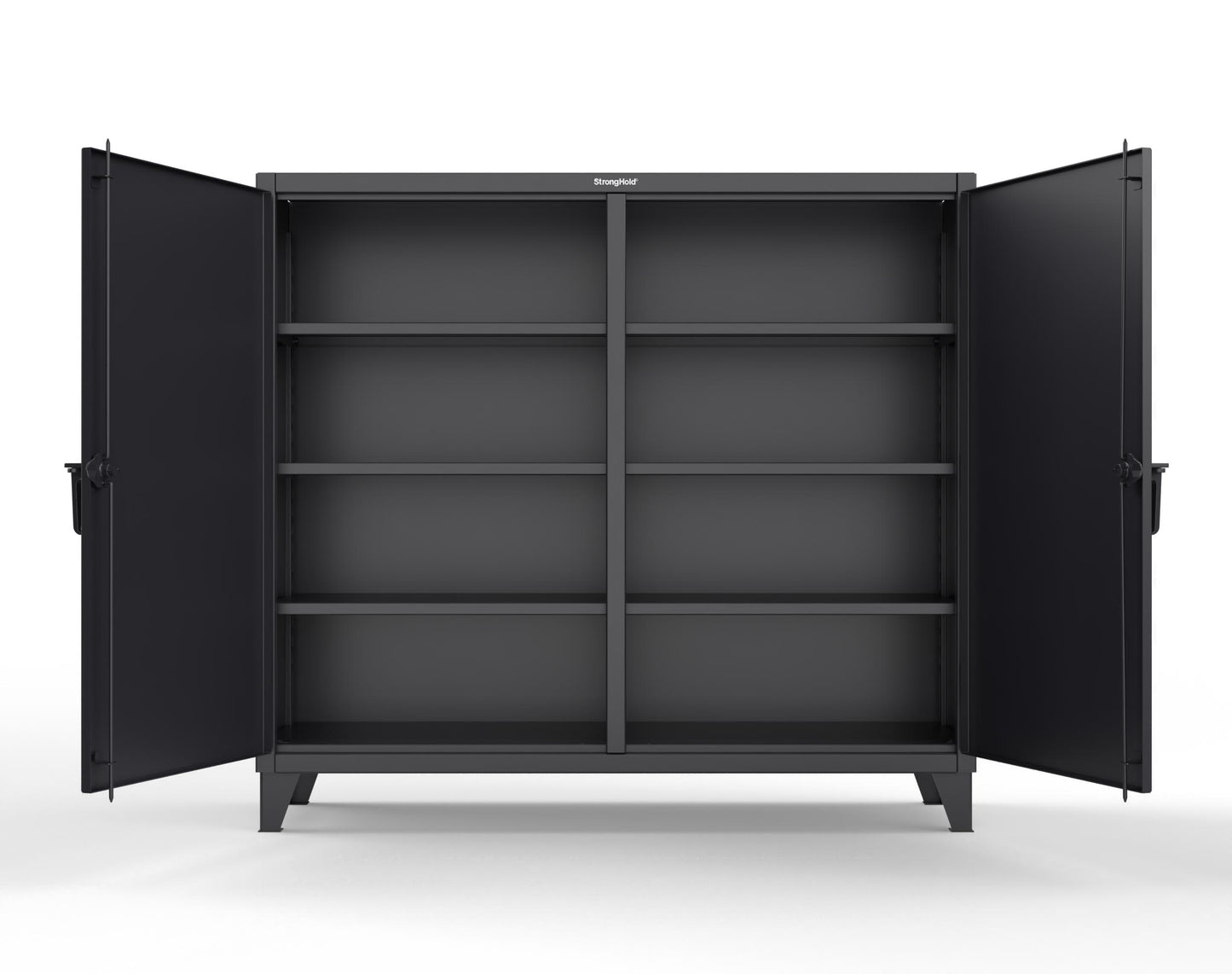Extreme Duty 12 GA Double Shift Cabinet with 6 Shelves - 72 In. W x 24 In. D x 66 In. H - 65-DS-246-9005