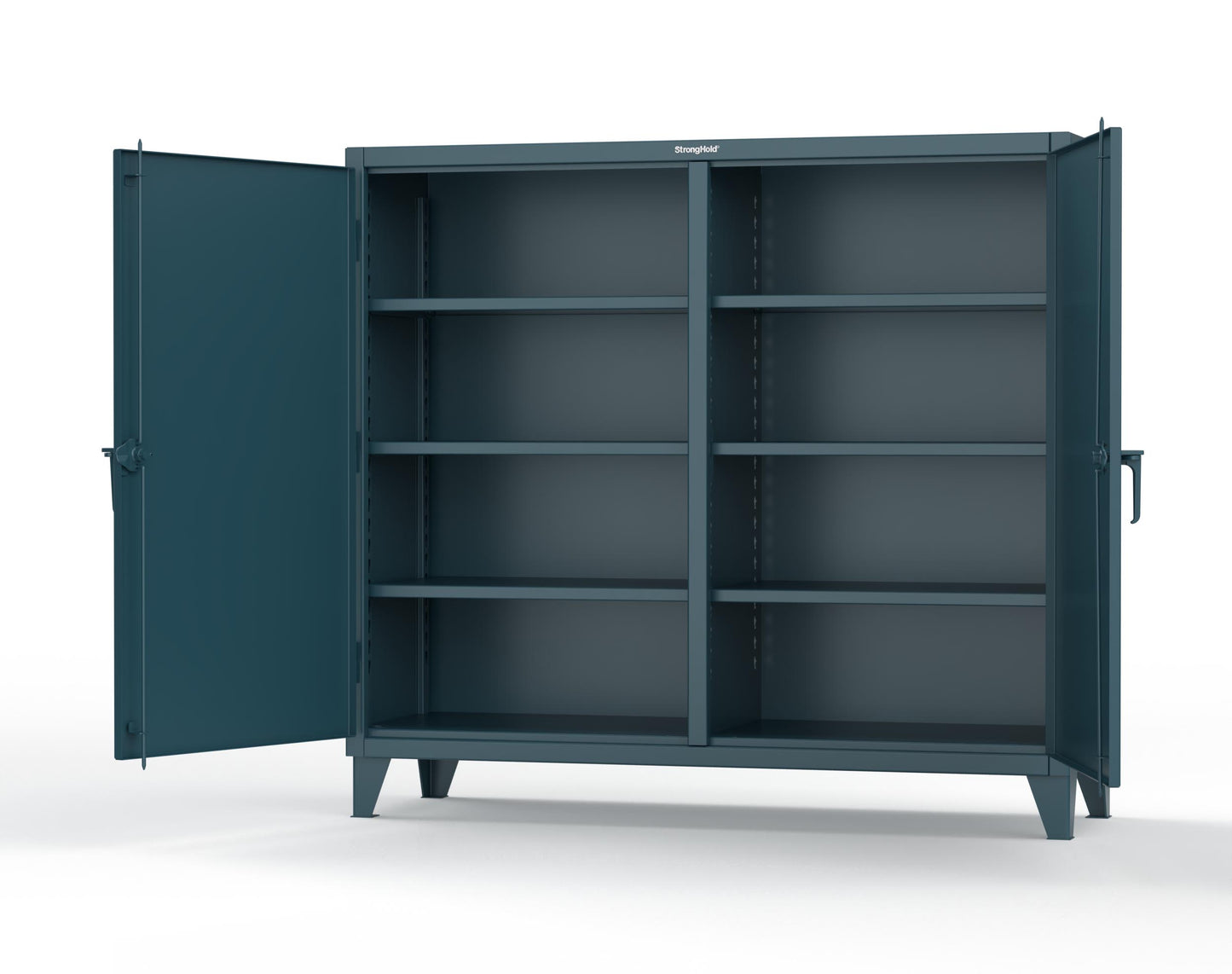 Extreme Duty 12 GA Double Shift Cabinet with 6 Shelves - 72 In. W x 24 In. D x 66 In. H - 65-DS-246-5001