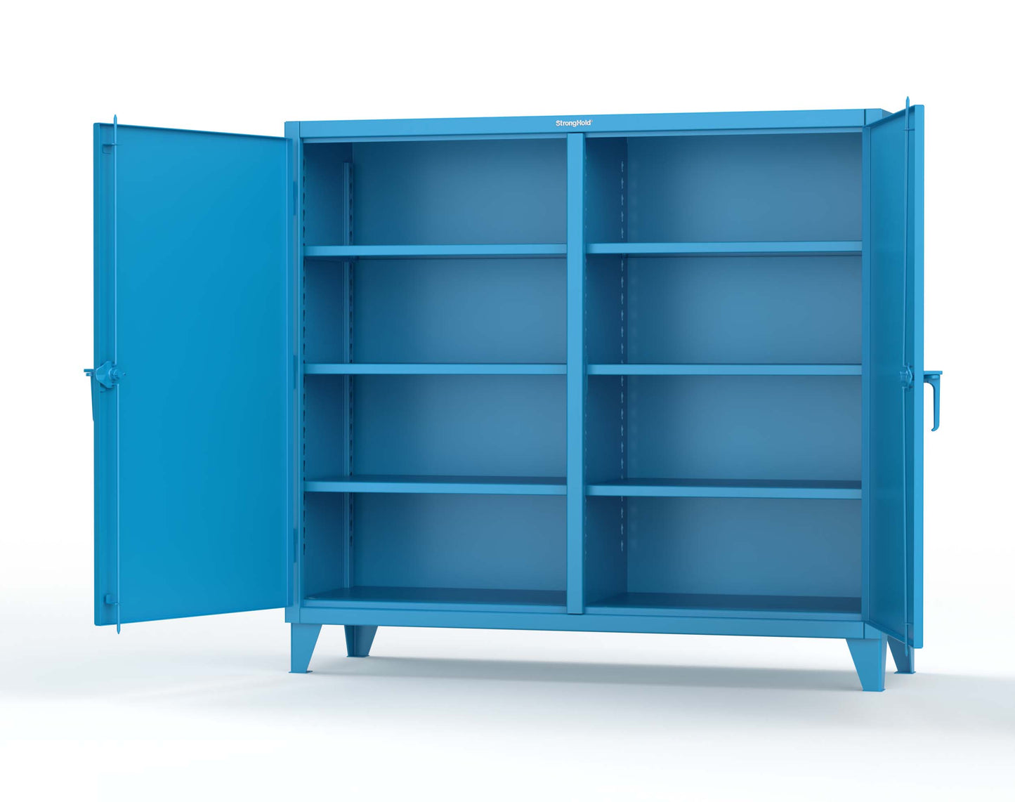 Extreme Duty 12 GA Double Shift Cabinet with 6 Shelves - 72 In. W x 24 In. D x 66 In. H - 65-DS-246-5012
