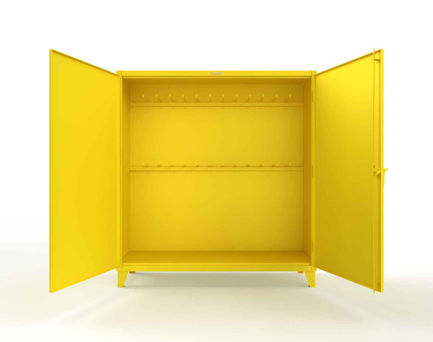 Extreme Duty 12 GA Rigging Cabinet with 24 Hooks - 72 In. W x 24 In. D x 78 In. H - 66-240-24-1021