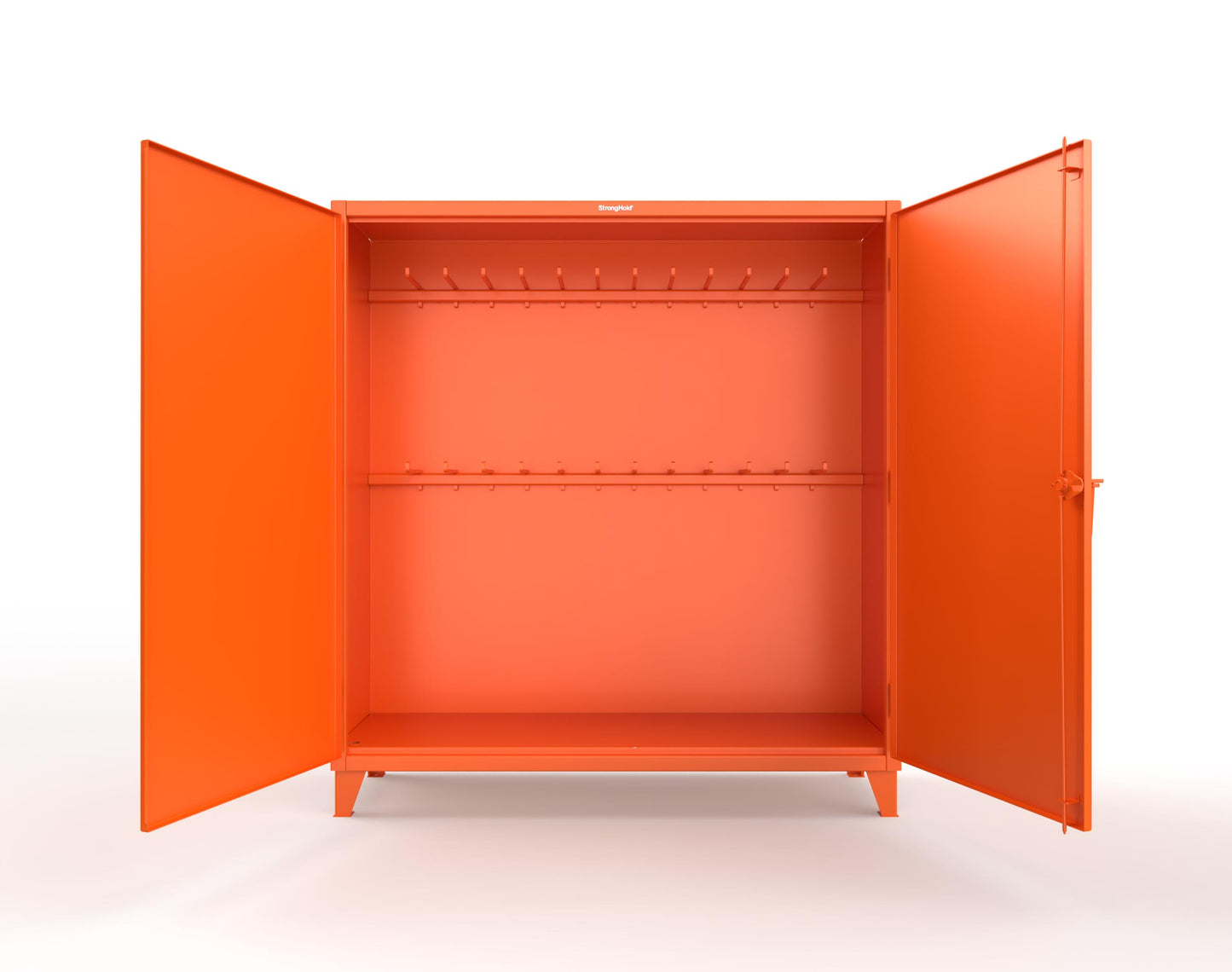 Extreme Duty 12 GA Rigging Cabinet with 24 Hooks - 72 In. W x 24 In. D x 78 In. H - 66-240-24-2009