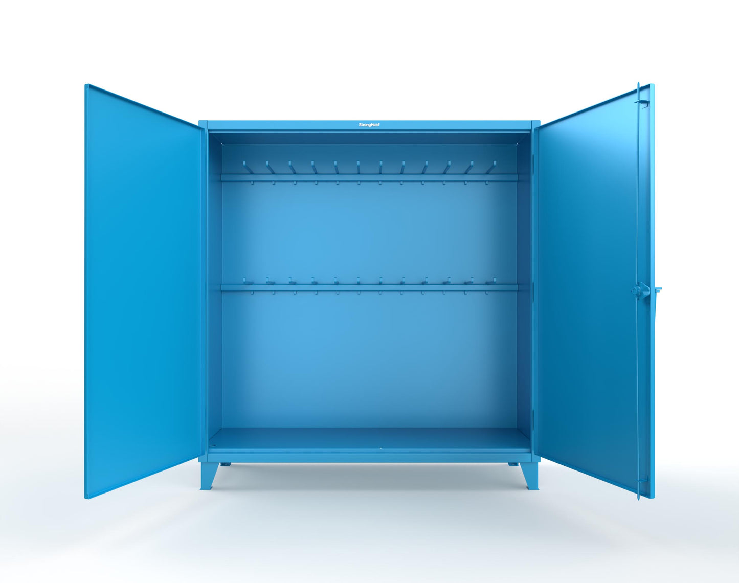 Extreme Duty 12 GA Rigging Cabinet with 24 Hooks - 72 In. W x 24 In. D x 78 In. H - 66-240-24-5012