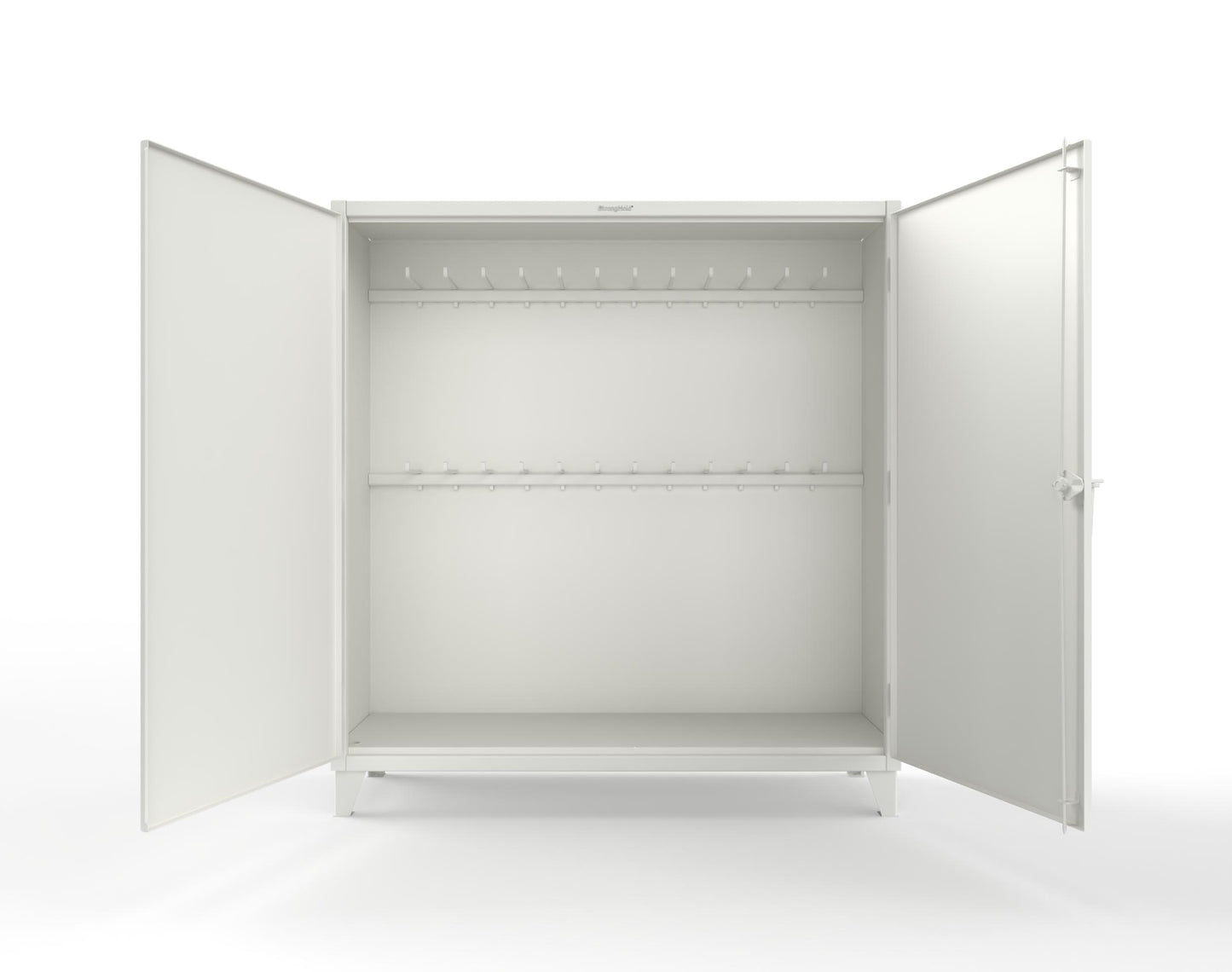 Extreme Duty 12 GA Rigging Cabinet with 24 Hooks - 72 In. W x 24 In. D x 78 In. H - 66-240-24-9003