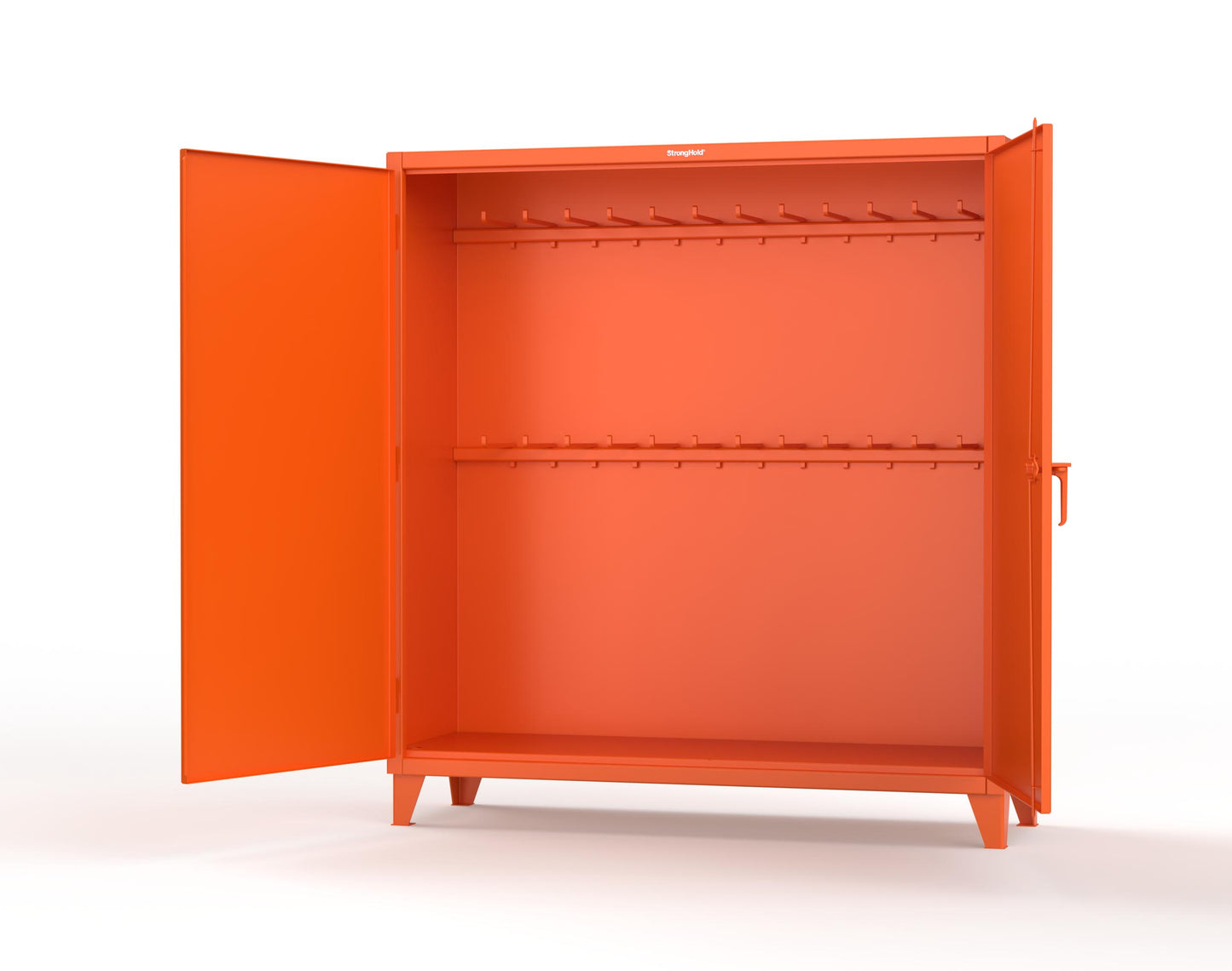 Extreme Duty 12 GA Rigging Cabinet with 24 Hooks - 72 In. W x 24 In. D x 78 In. H - 66-240-24-2009