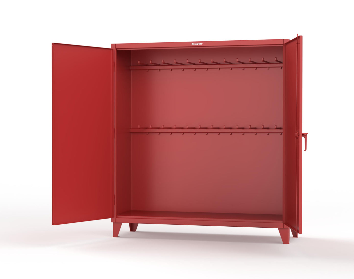 Extreme Duty 12 GA Rigging Cabinet with 24 Hooks - 72 In. W x 24 In. D x 78 In. H - 66-240-24-3001