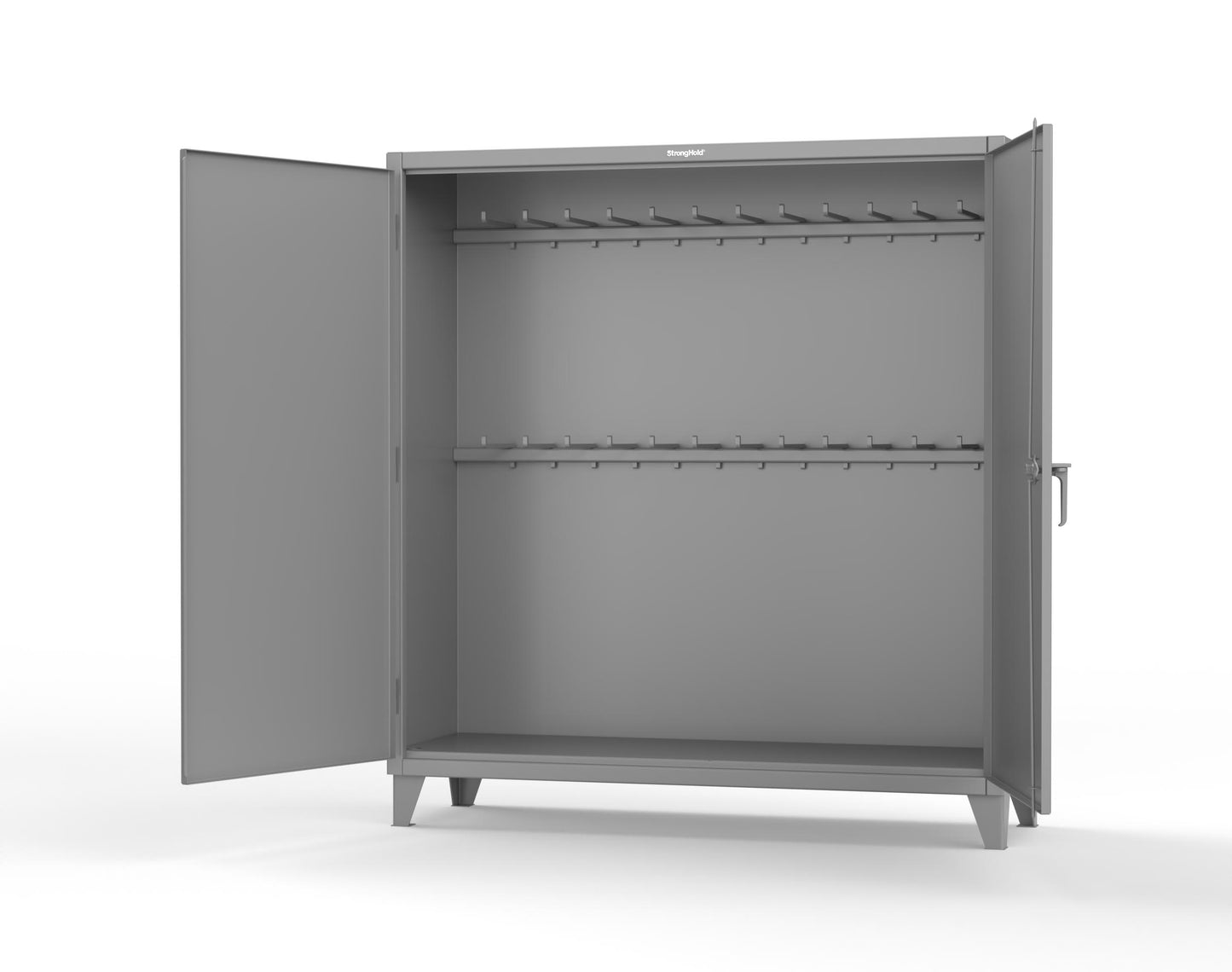 Extreme Duty 12 GA Rigging Cabinet with 24 Hooks - 72 In. W x 24 In. D x 78 In. H - 66-240-24-7037
