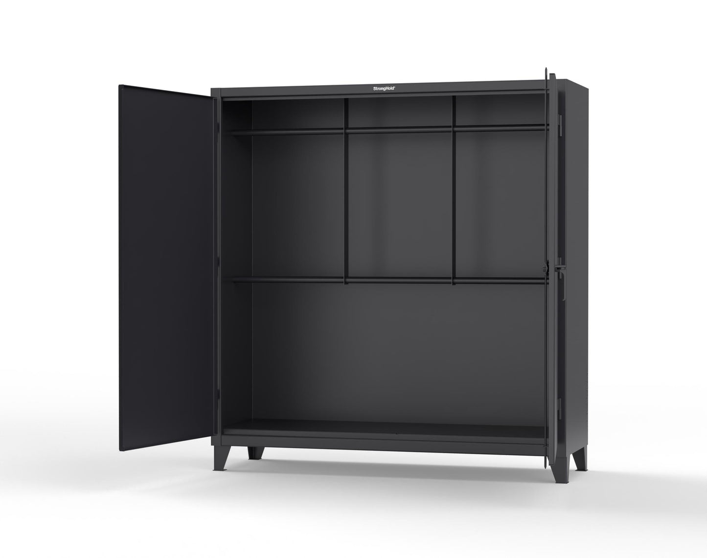 Extreme Duty 12 GA Chain and Hose Rigging Cabinet - 72 In. W x 24 In. D x 78 In. H - 66-2WR-240-9005
