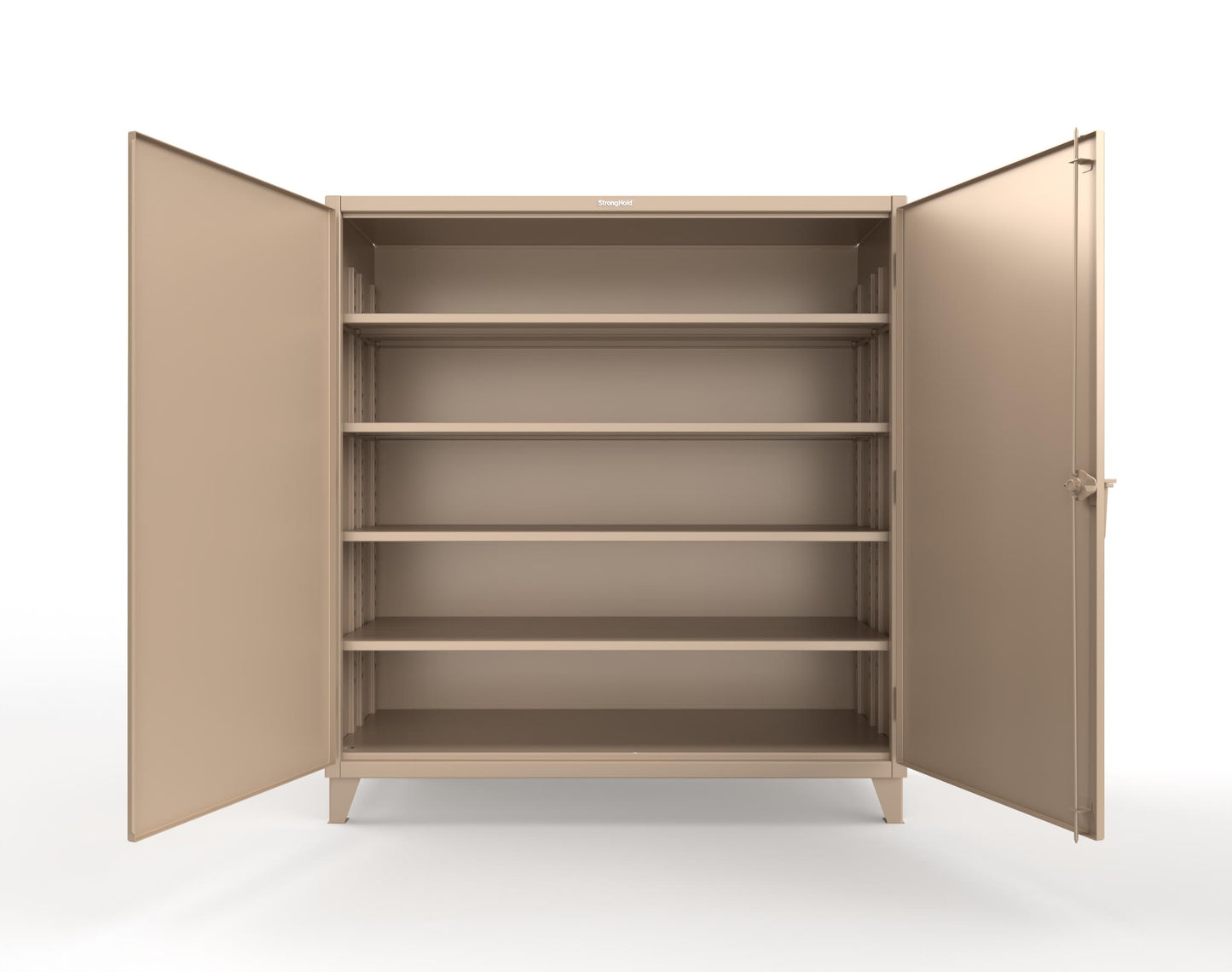 Extreme Duty 12 GA Cabinet with 4 Deep Shelves - 72 In. W x 30 In. D x 78 In. H - 66-304-1019