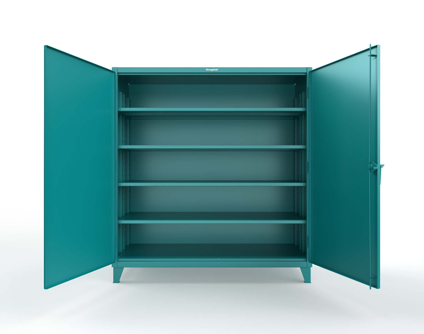 Extreme Duty 12 GA Cabinet with 4 Deep Shelves - 72 In. W x 30 In. D x 78 In. H - 66-304-5021