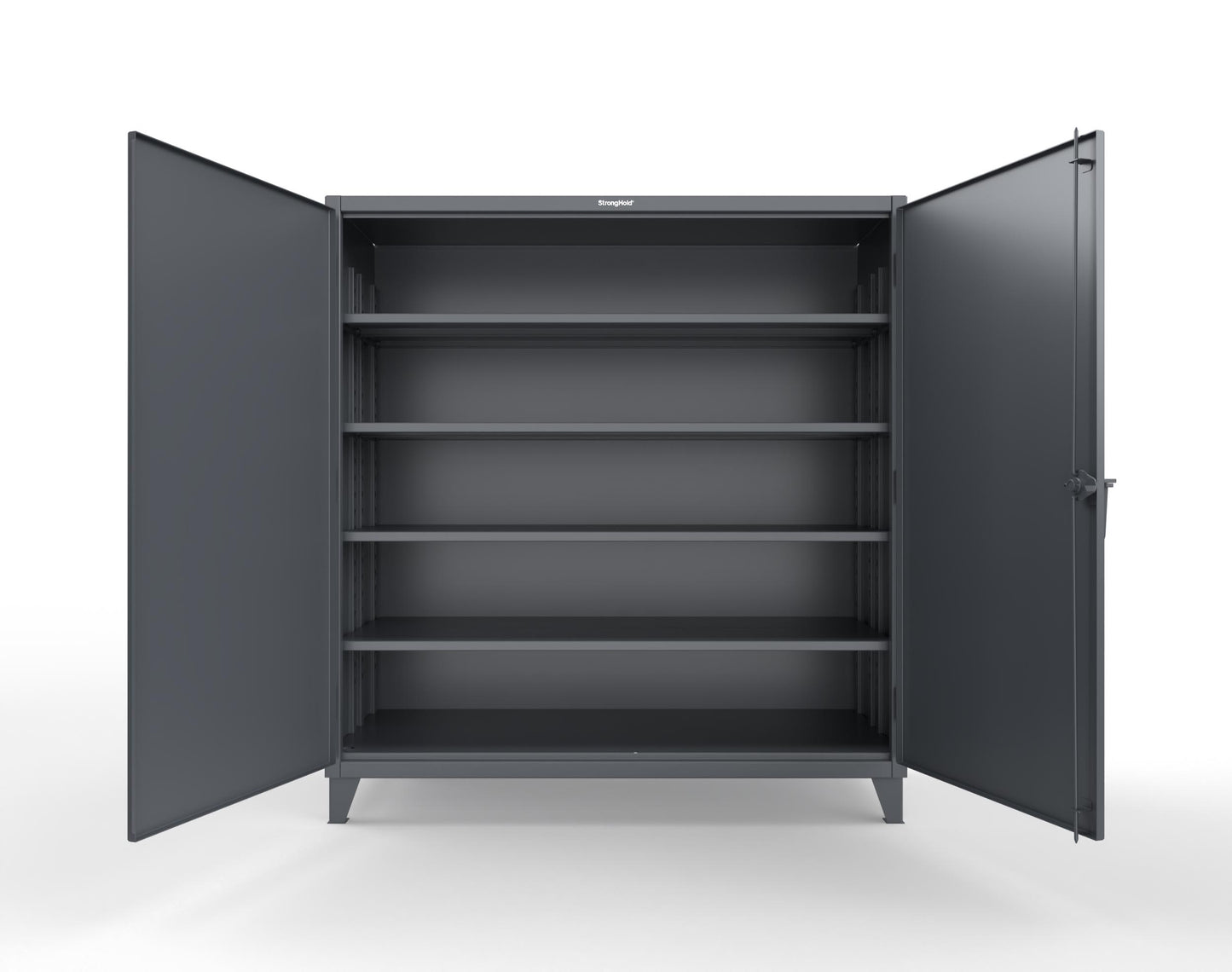 Extreme Duty 12 GA Cabinet with 4 Deep Shelves - 72 In. W x 30 In. D x 78 In. H - 66-304-7024
