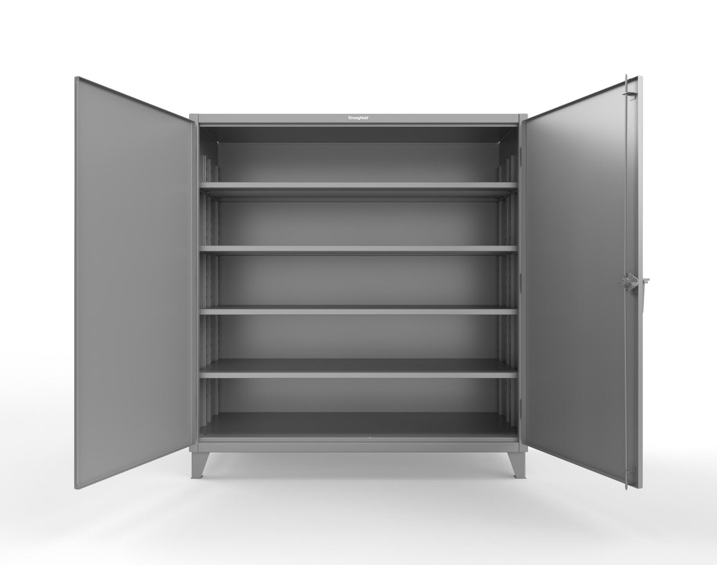 Extreme Duty 12 GA Cabinet with 4 Deep Shelves - 72 In. W x 30 In. D x 78 In. H - 66-304-7037