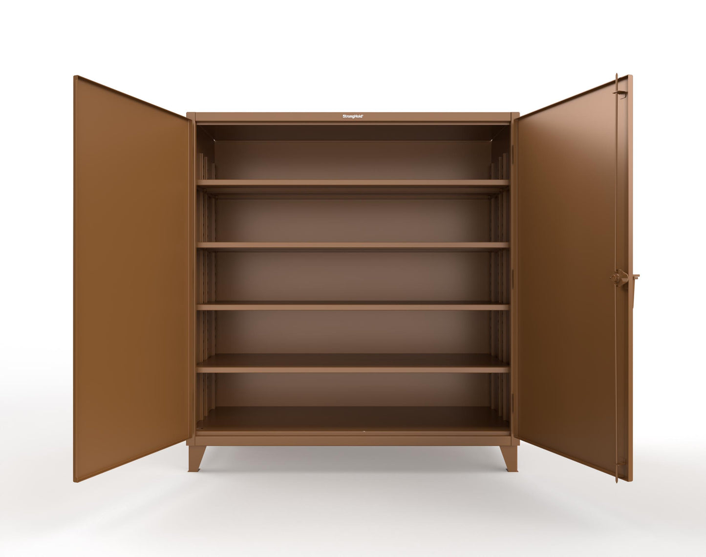Extreme Duty 12 GA Cabinet with 4 Deep Shelves - 72 In. W x 30 In. D x 78 In. H - 66-304-8008