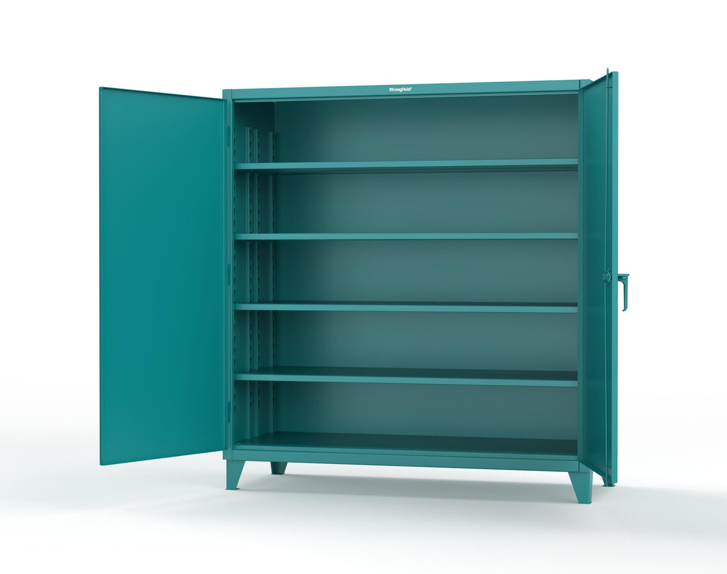 Extreme Duty 12 GA Cabinet with 4 Deep Shelves - 72 In. W x 30 In. D x 78 In. H - 66-304-5021