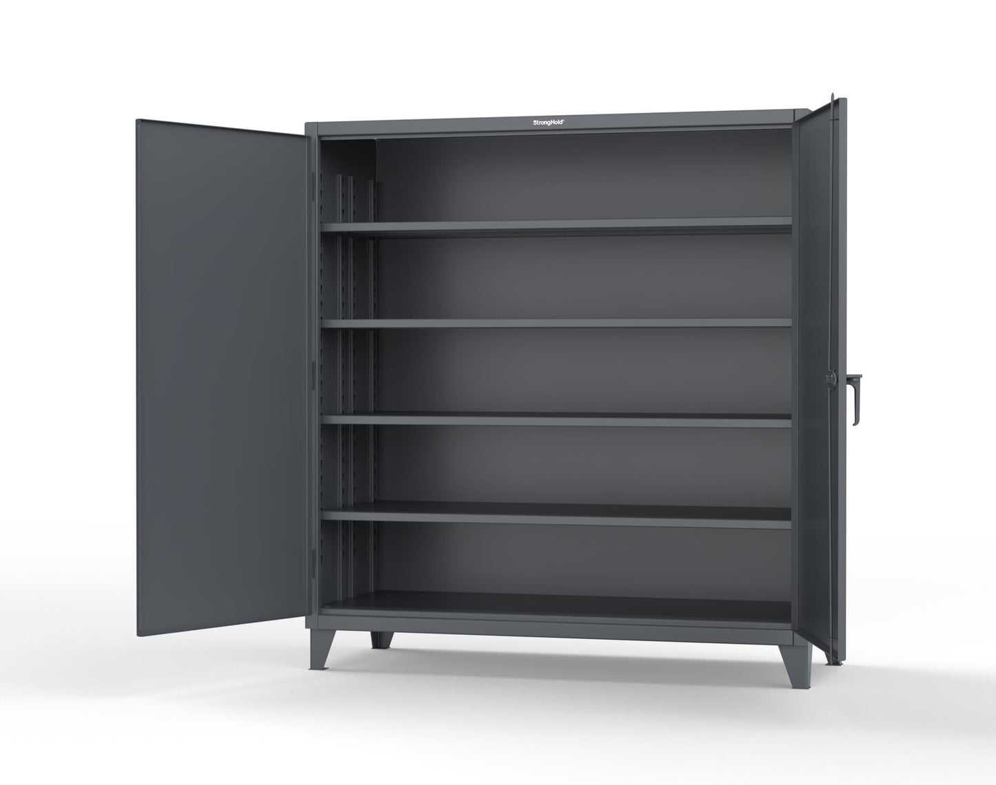 Extreme Duty 12 GA Cabinet with 4 Deep Shelves - 72 In. W x 30 In. D x 78 In. H - 66-304-7024