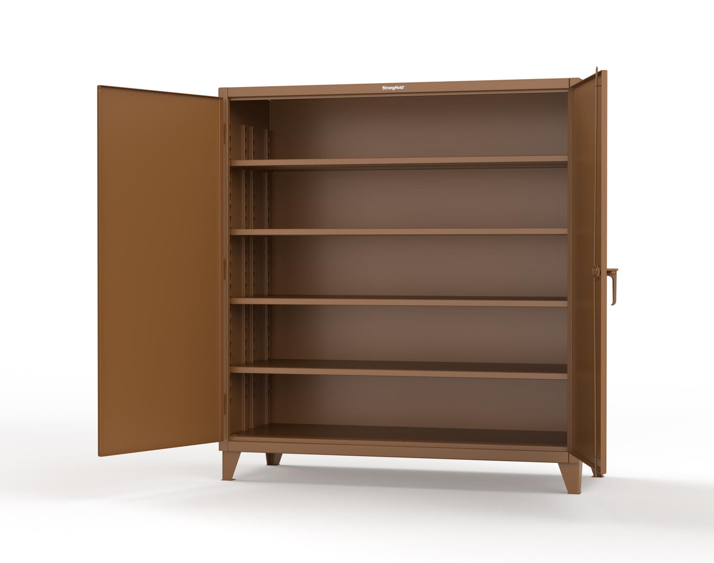 Extreme Duty 12 GA Cabinet with 4 Deep Shelves - 72 In. W x 30 In. D x 78 In. H - 66-304-8008