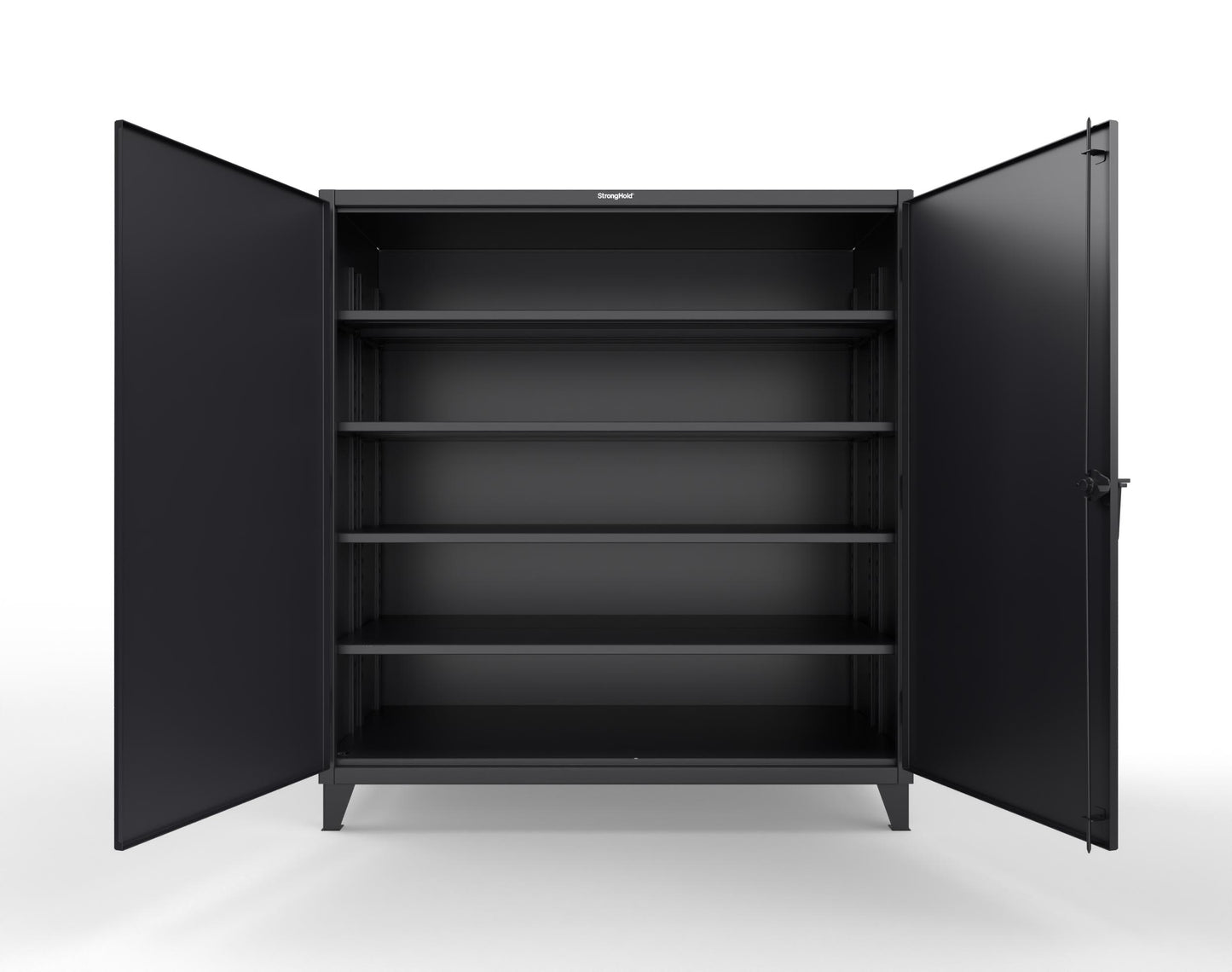 Extreme Duty 12 GA Cabinet with 4 Extra Deep Shelves - 72 In. W x 36 In. D x 78 In. H - 66-364-9005