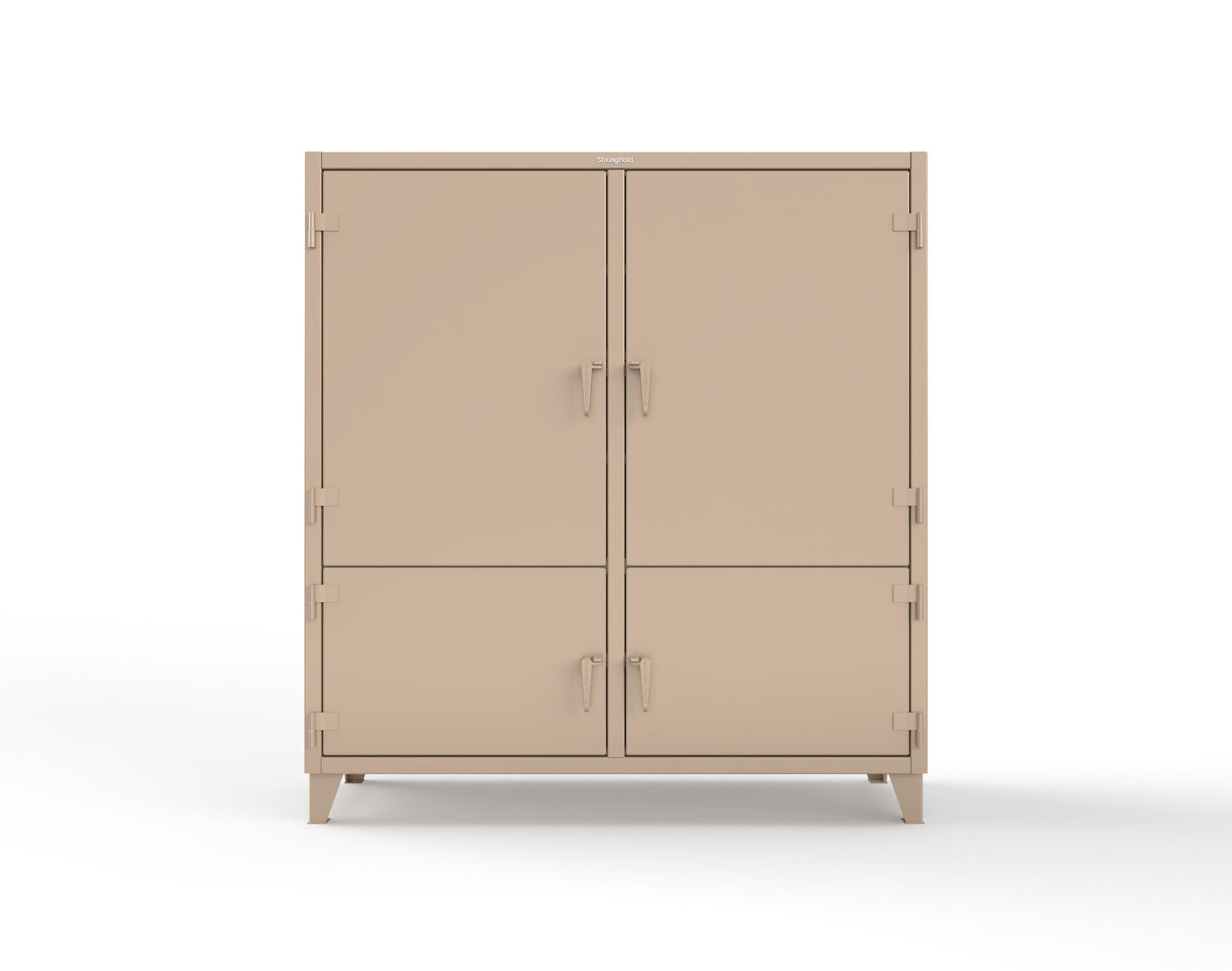 Extreme Duty 12 GA Cabinet with 4 Locking Doors - 72 In. W x 24 In. D x 78 In. H - 66-4D-248-1019