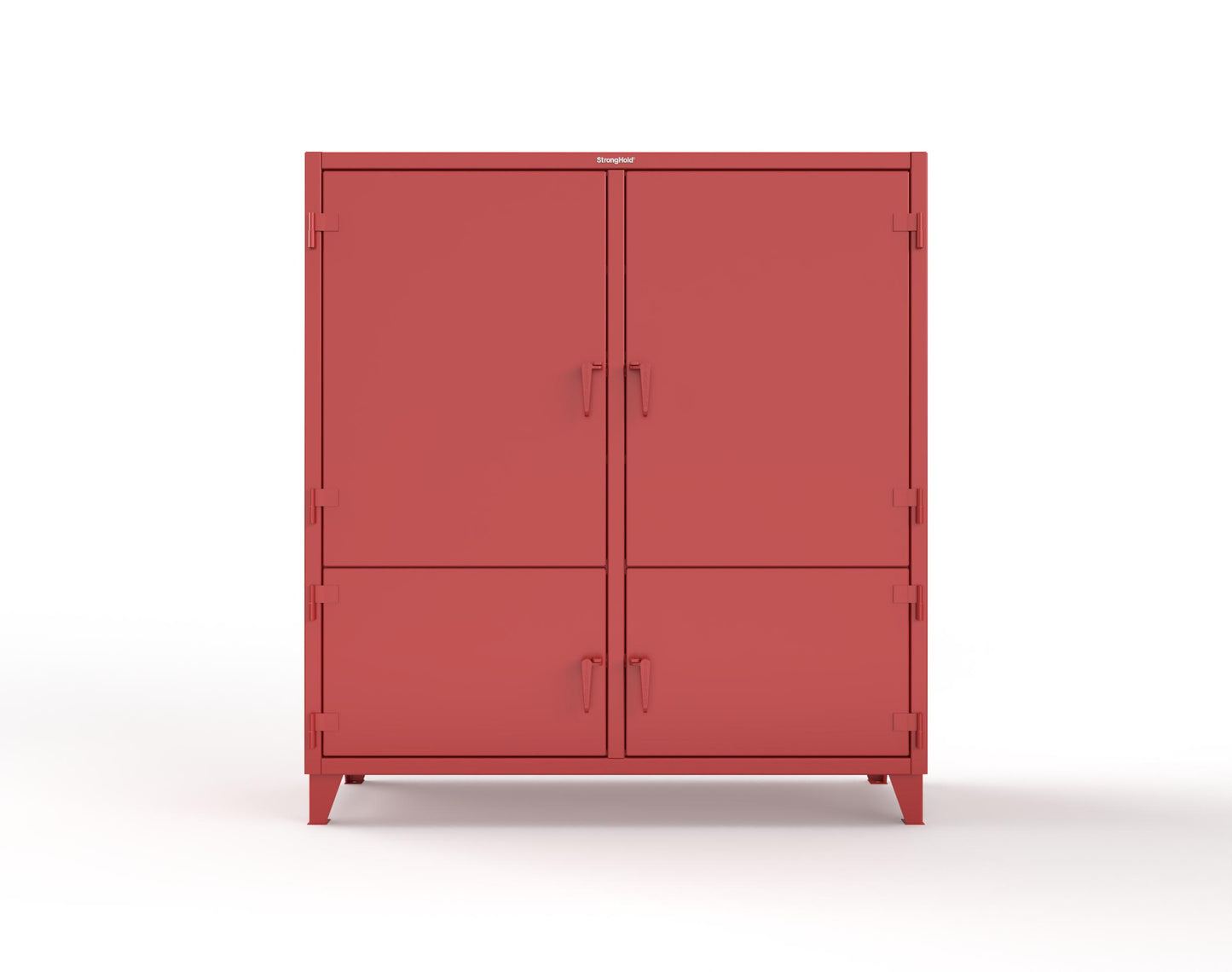 Extreme Duty 12 GA Cabinet with 4 Locking Doors - 72 In. W x 24 In. D x 78 In. H - 66-4D-248-3001