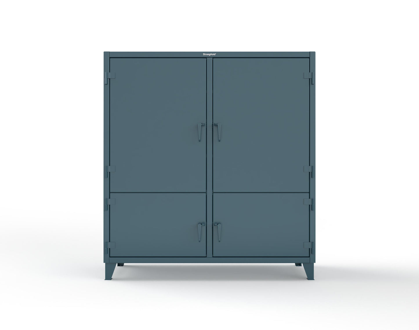 Extreme Duty 12 GA Cabinet with 4 Locking Doors - 72 In. W x 24 In. D x 78 In. H - 66-4D-248-5001