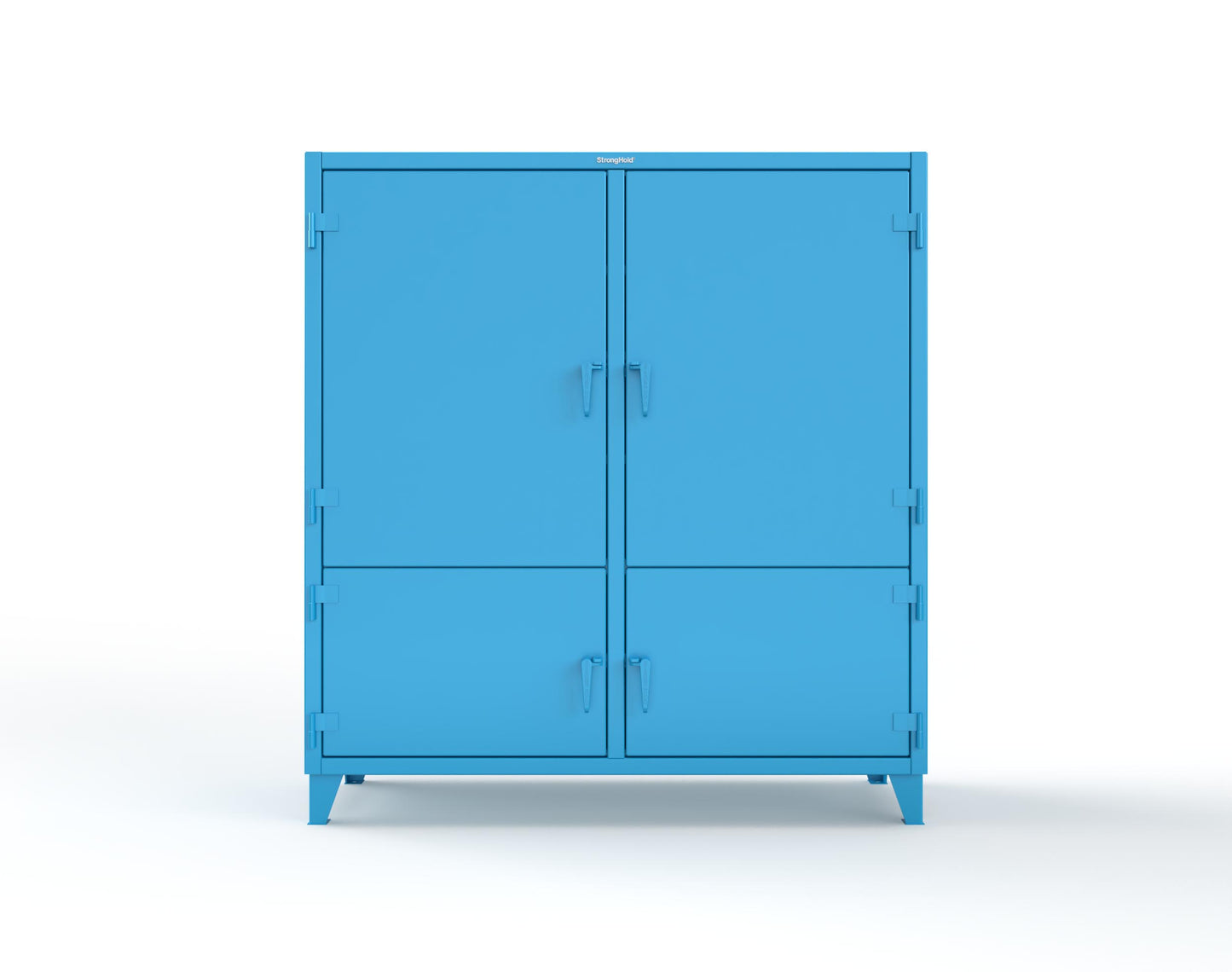 Extreme Duty 12 GA Cabinet with 4 Locking Doors - 72 In. W x 24 In. D x 78 In. H - 66-4D-248-5012