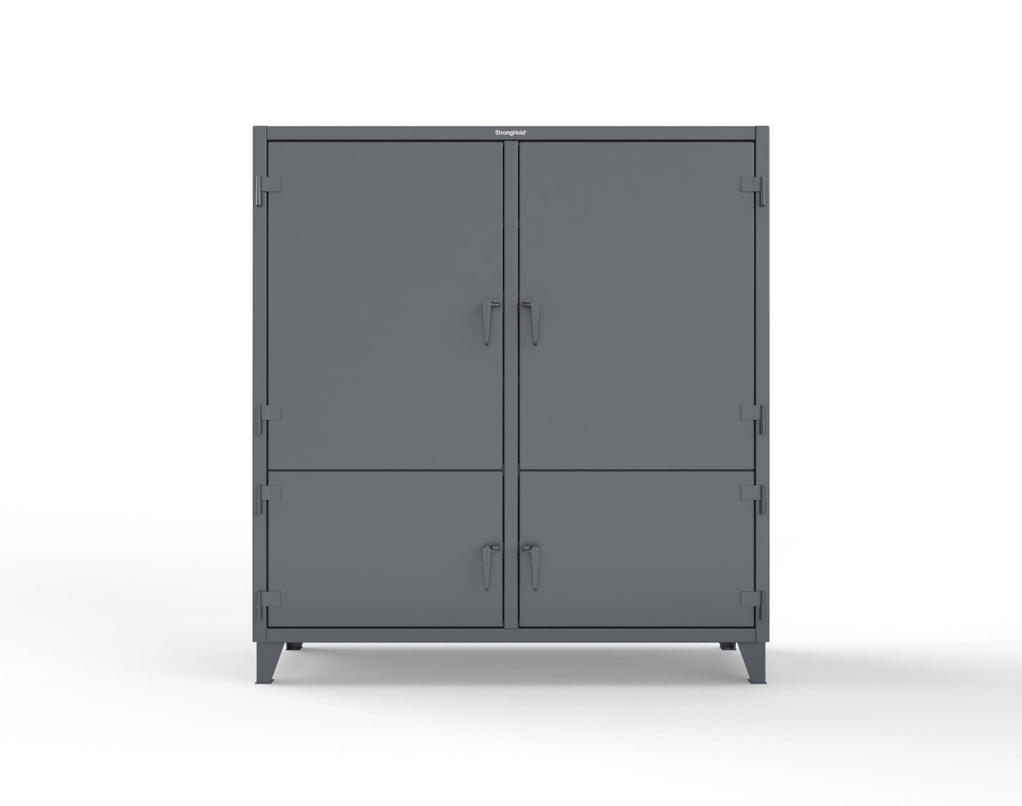 Extreme Duty 12 GA Cabinet with 4 Locking Doors - 72 In. W x 24 In. D x 78 In. H - 66-4D-248-7024